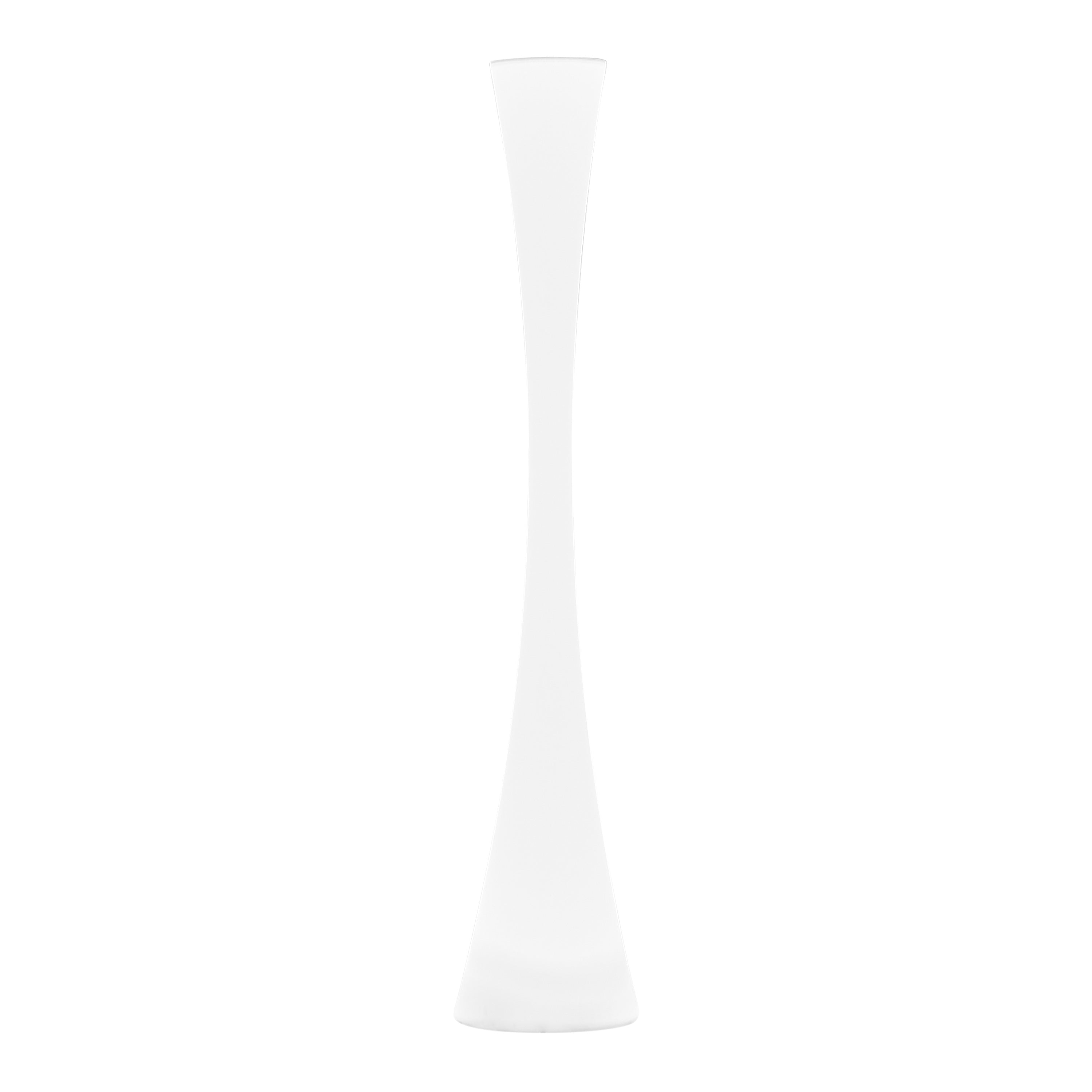 Podlahová lampa BICONICA lesklá bílá