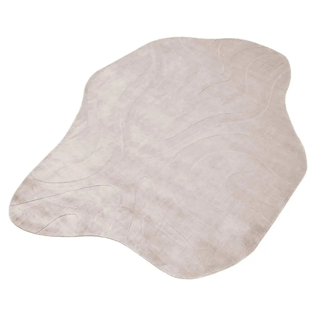 ADDISON beige oval rug