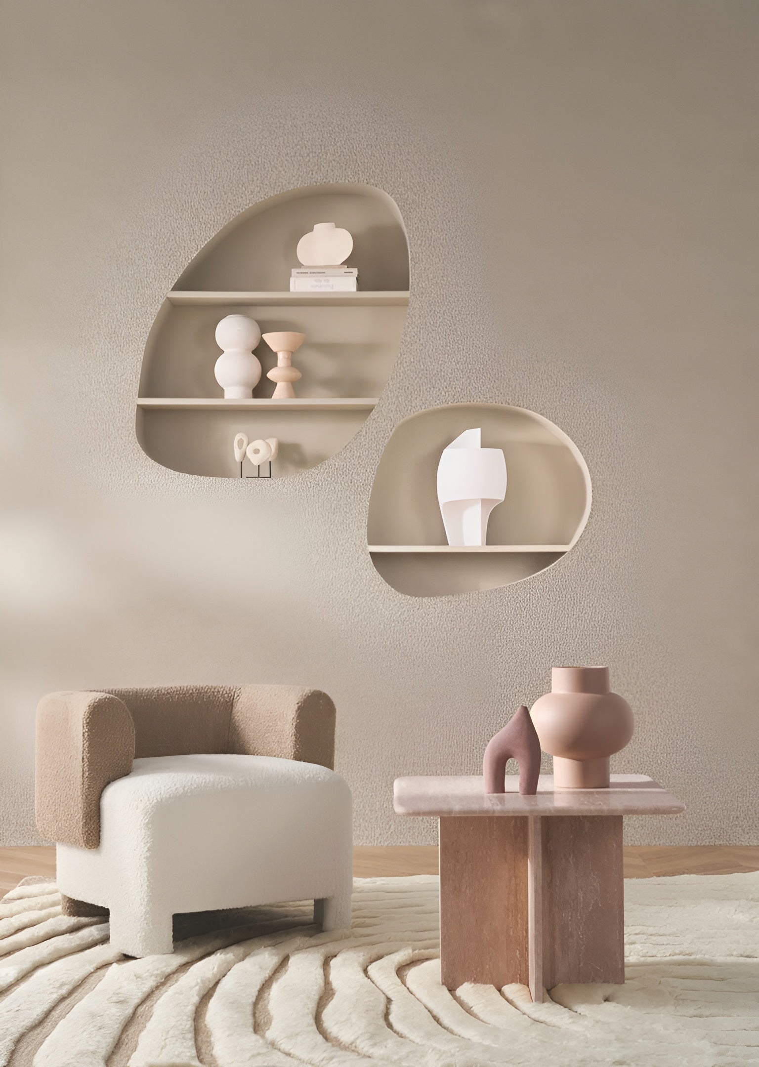 Textilní strukturovaná tapeta boucle EXQUIS - GRIS LIN šedá