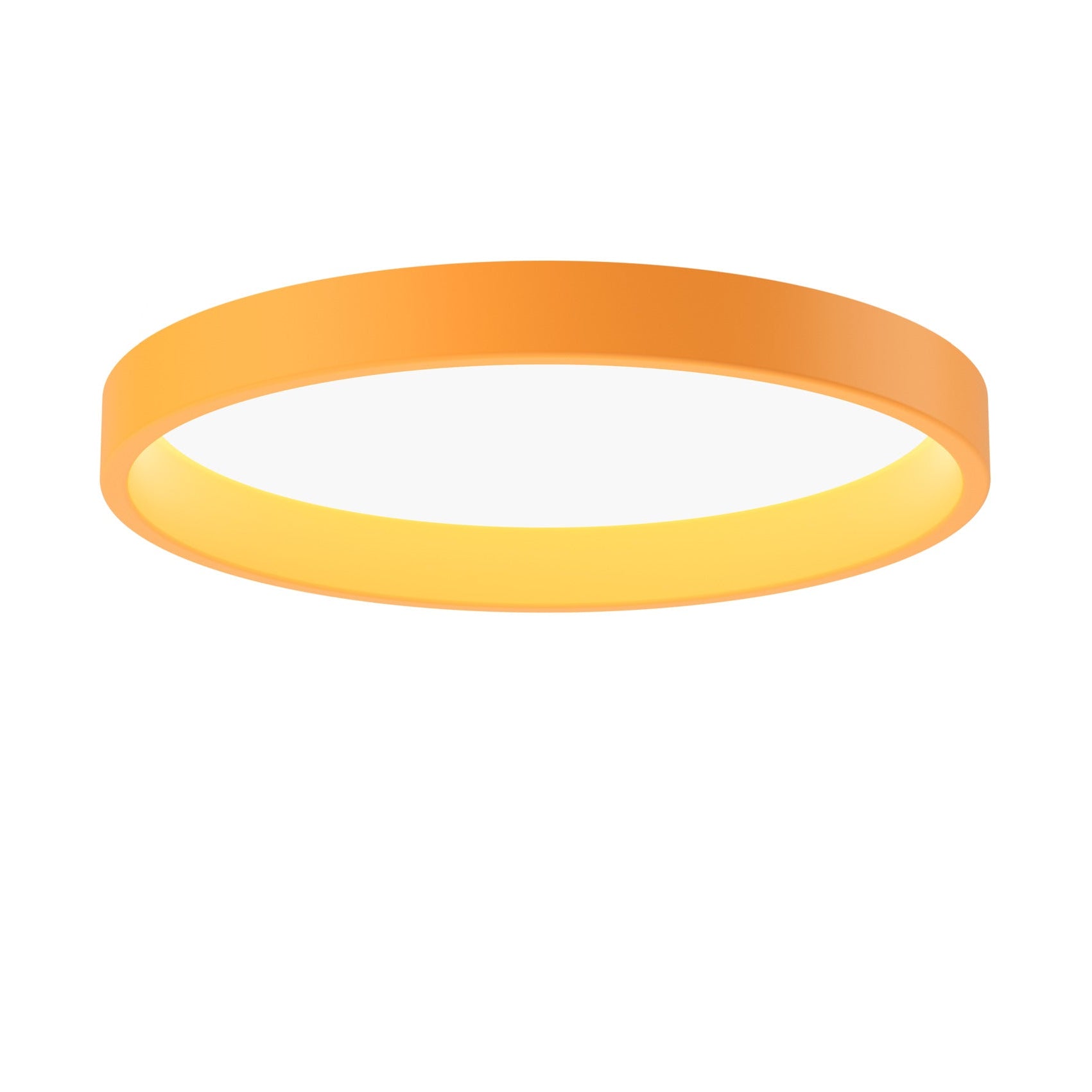 Plafon podtynkowy LP CIRCLE SEMI-RECESSED żółty