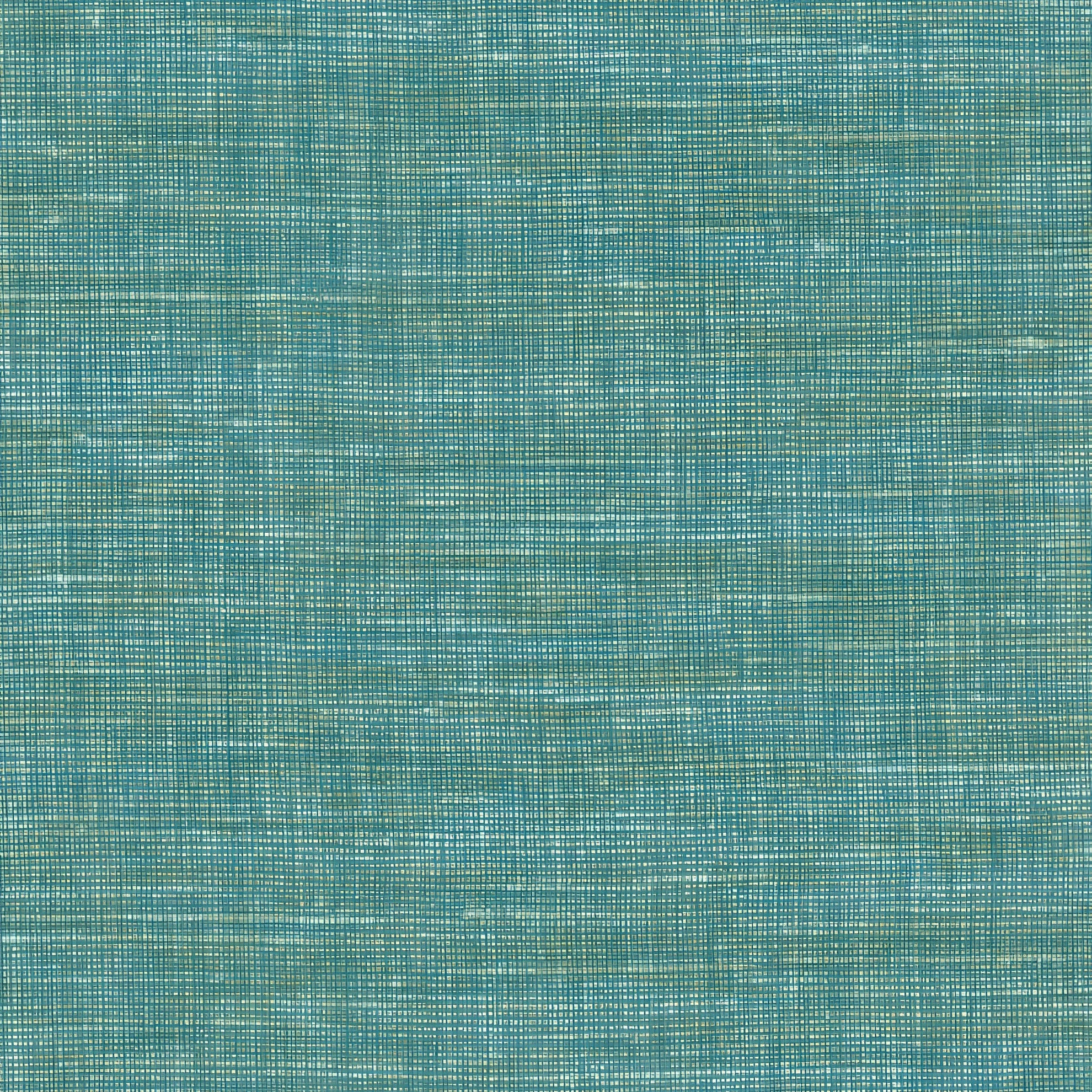 Structural wallpaper resembling canvas LINUM - TURQUOISE turquoise