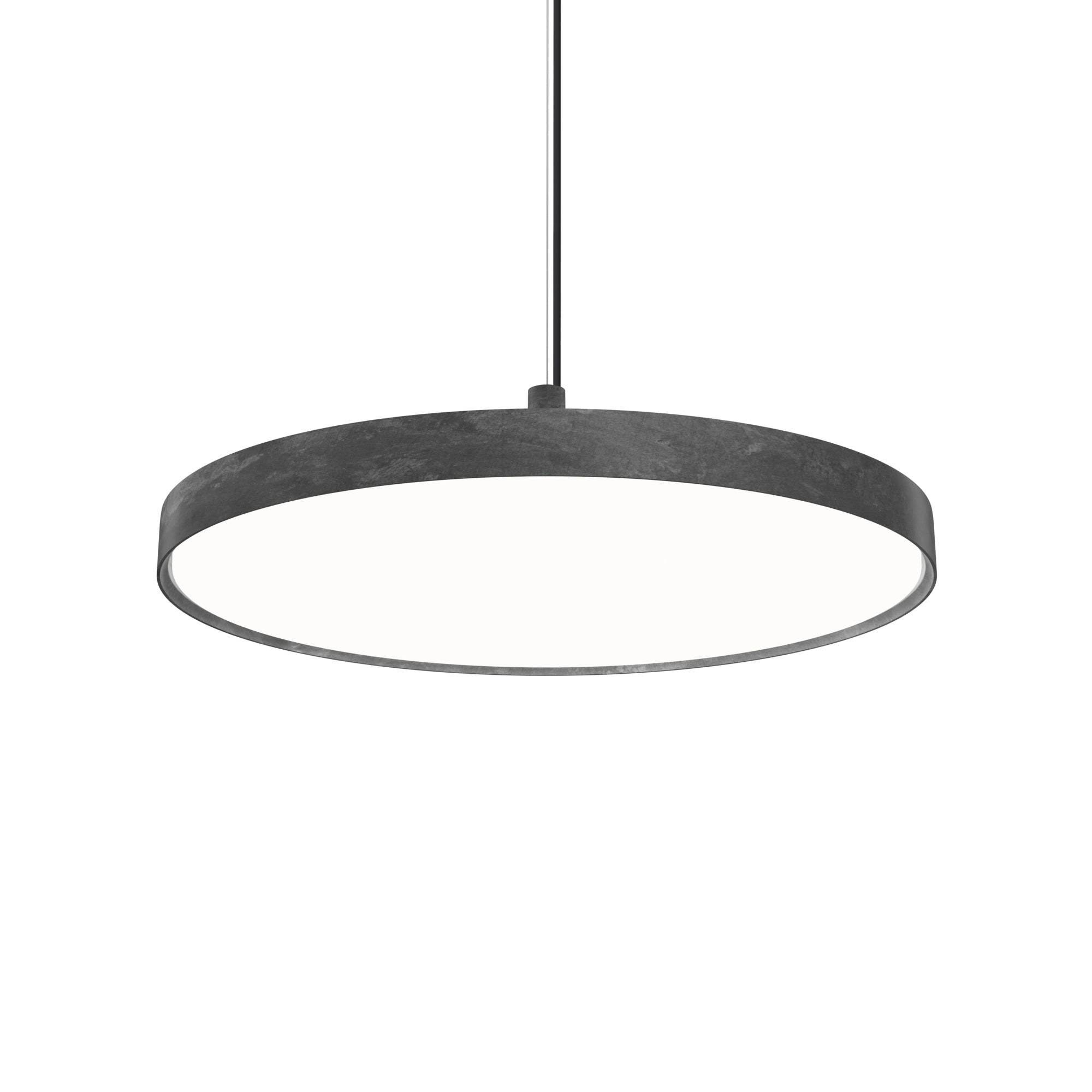 Lampa wisząca LP SLIM ROUND surowe aluminium