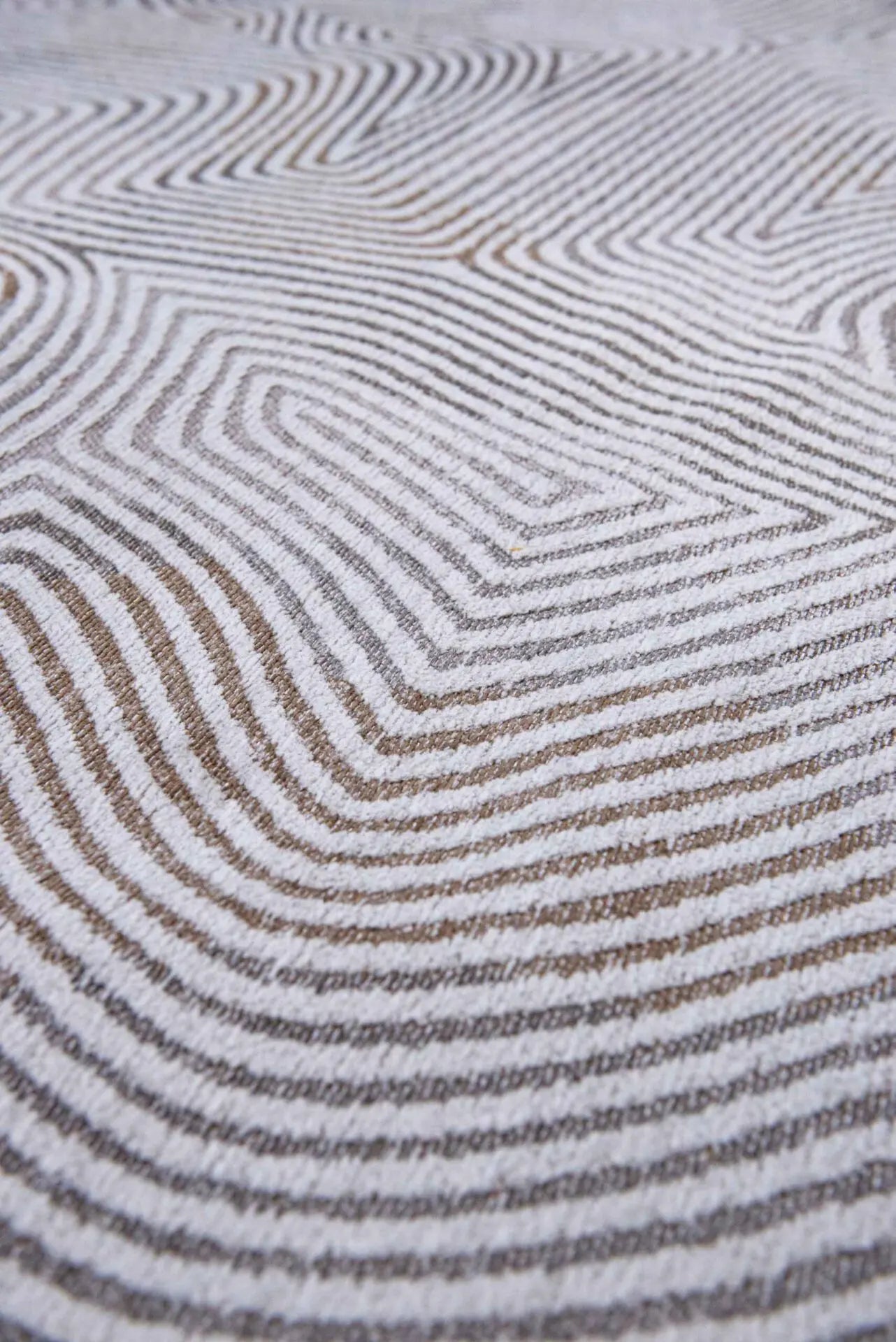 Oval Rug CORAL OYSTER WHITE white with gray