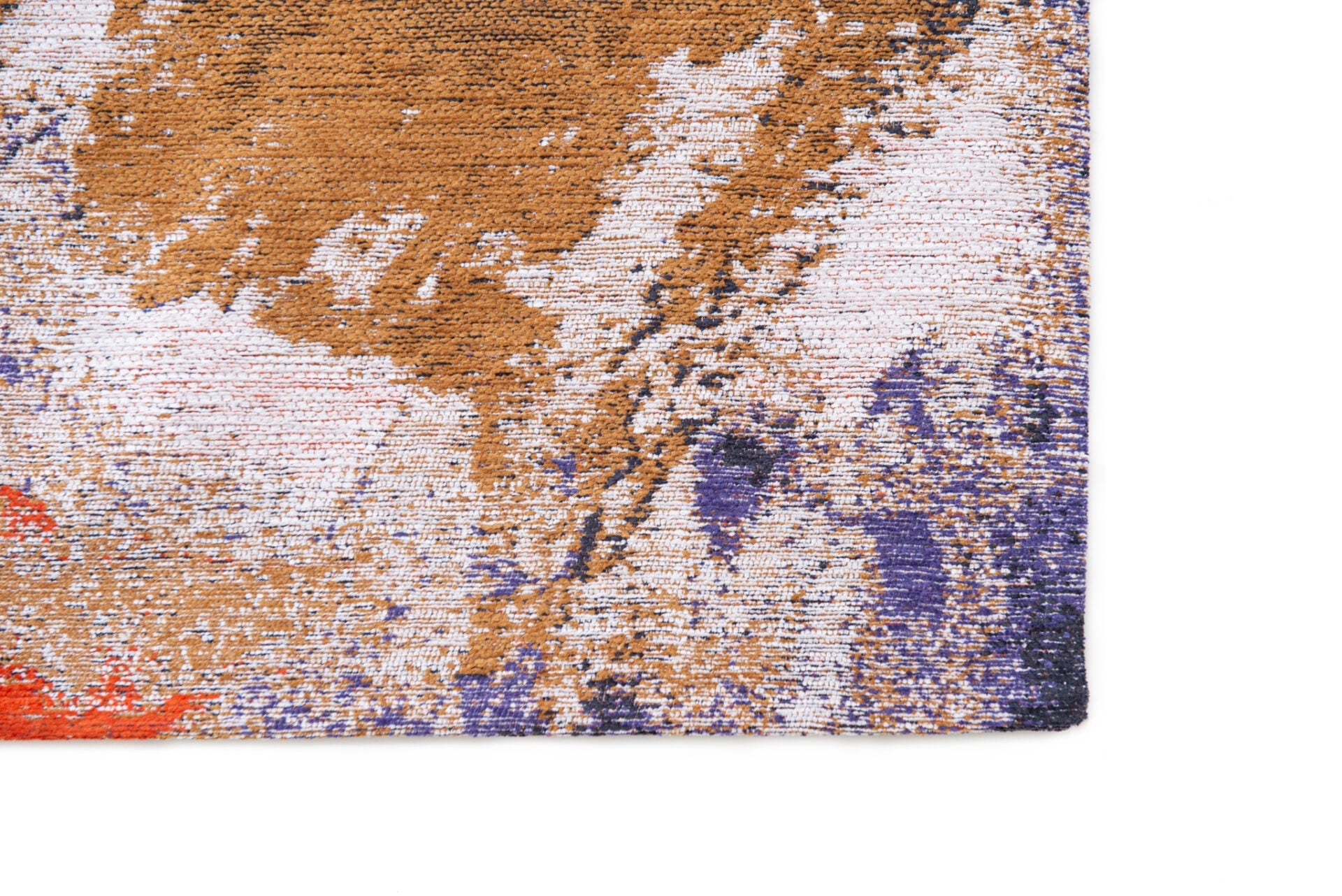 Fresque Purple Game orange-purple rug