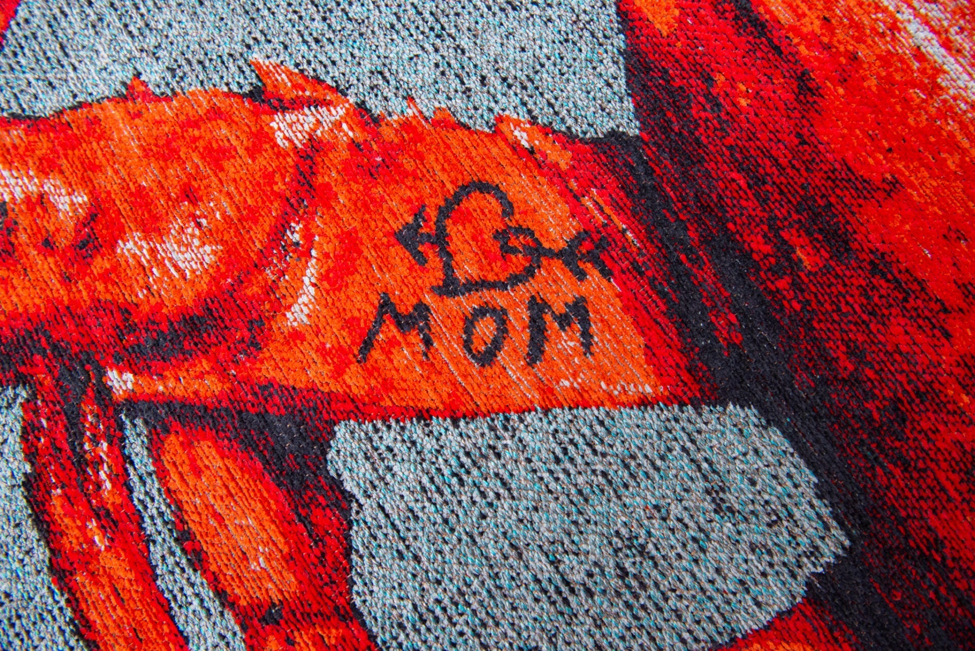 Pop lobster rug Steam Red red