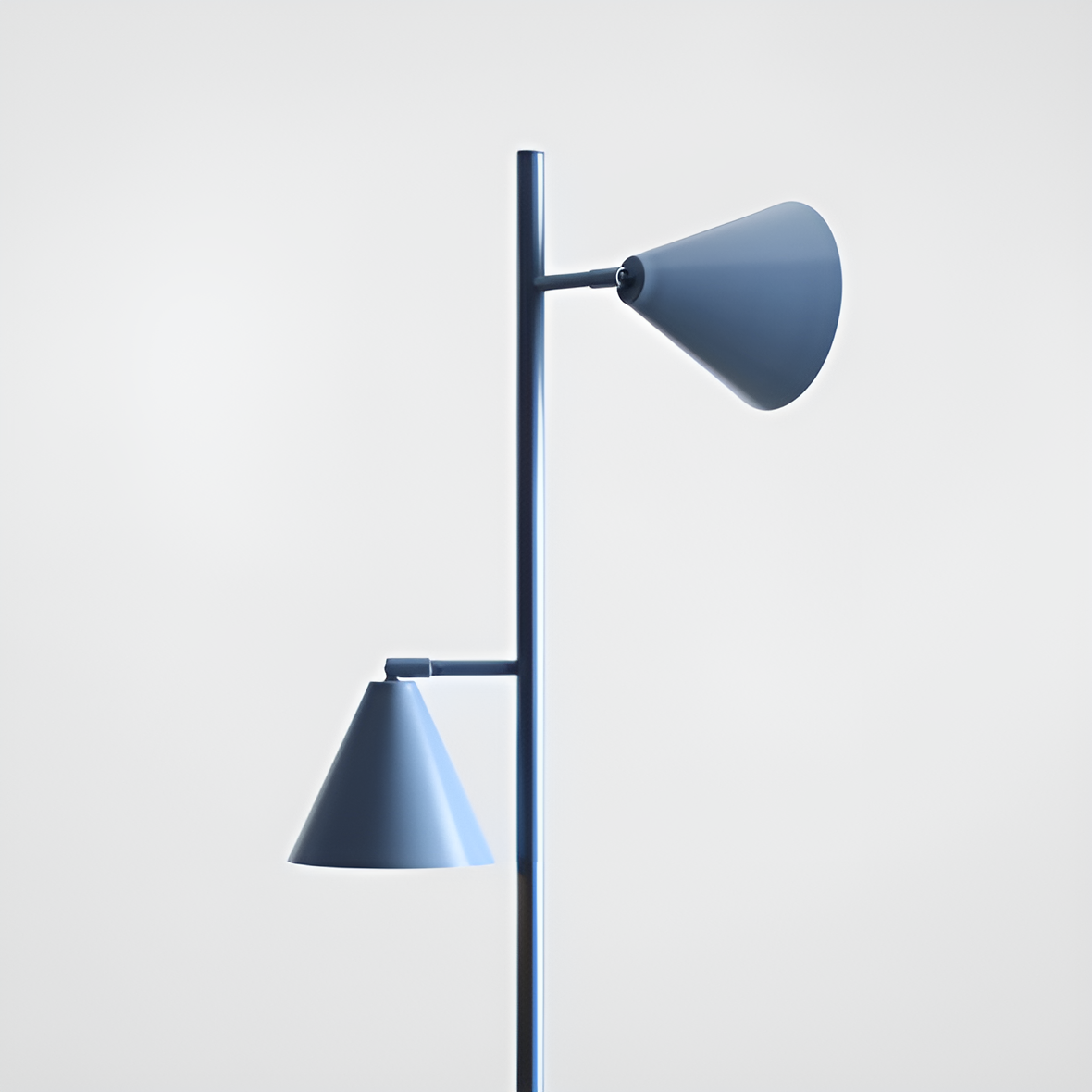 Stojací lampa FORM DUO modrá