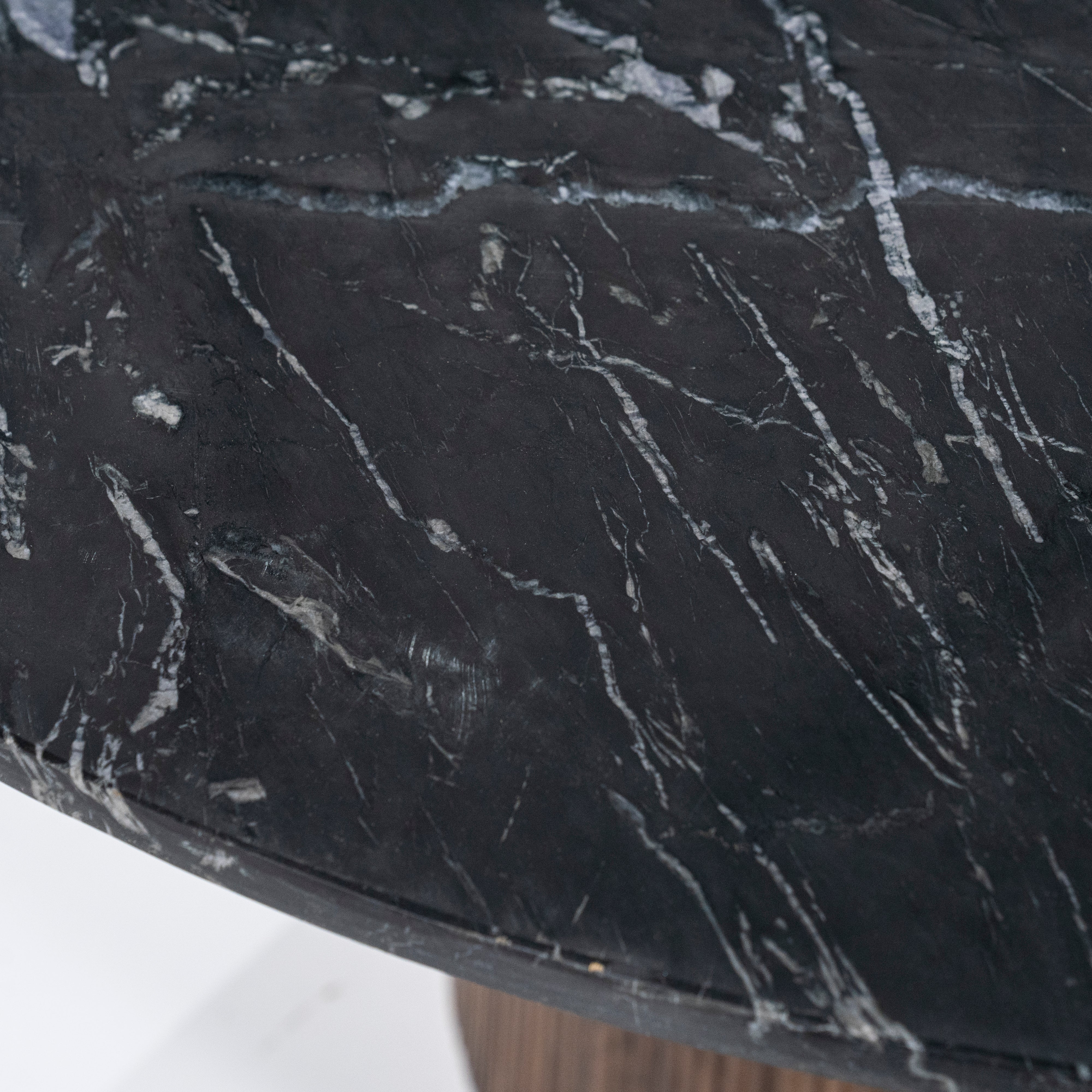 Stolik kawowy MAXIM drewno mango z marmurowym blatem