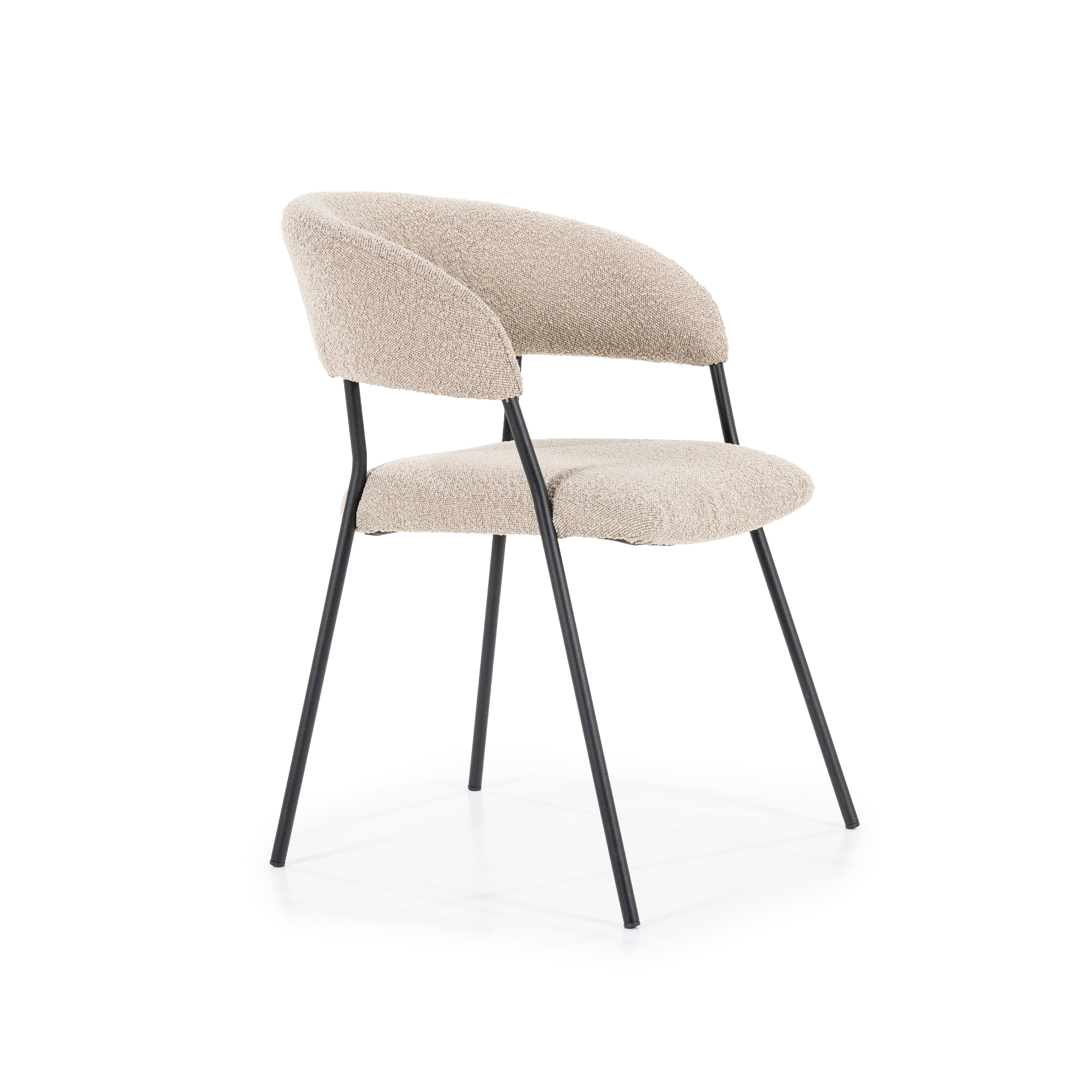 LUKA Chair Beige with Black Base