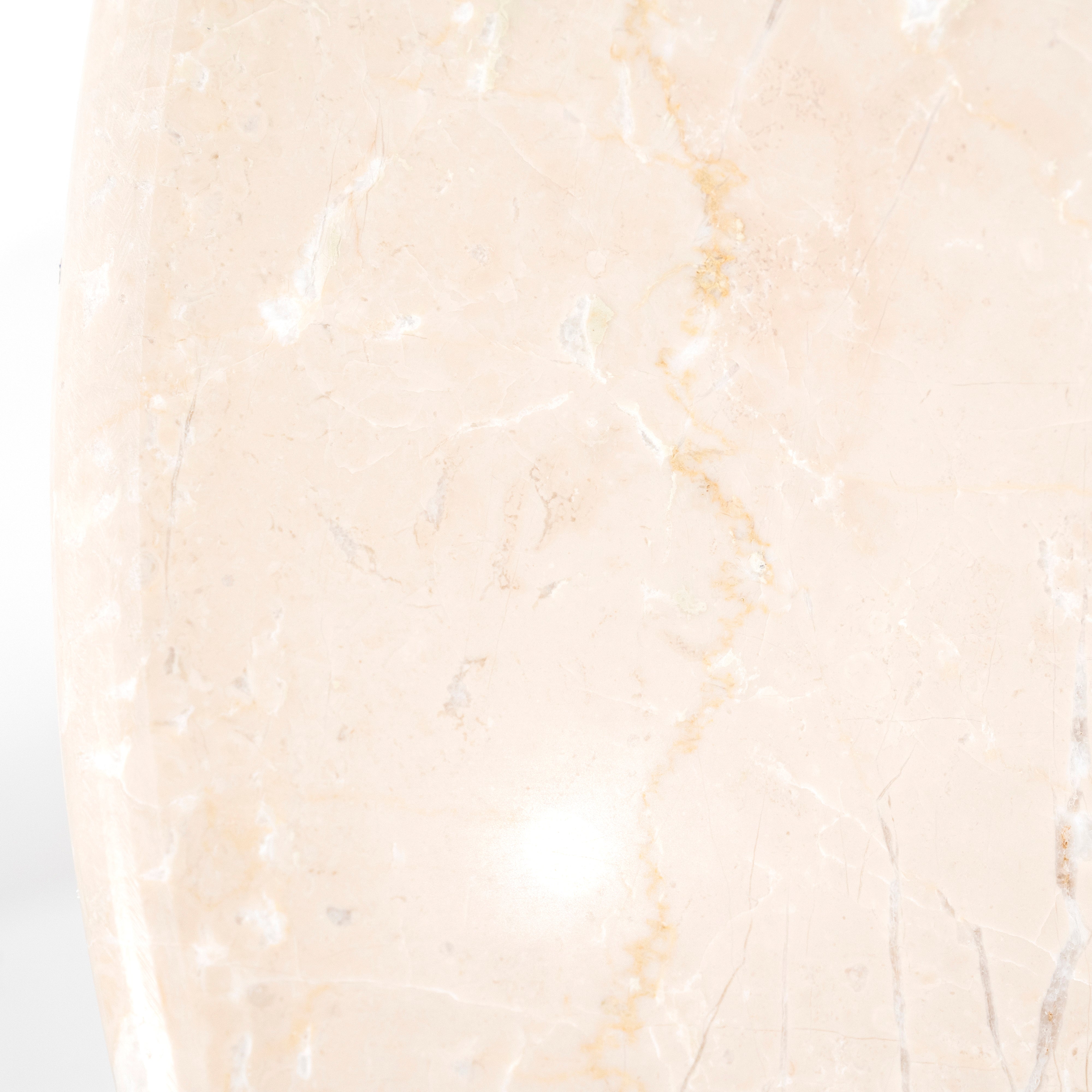 Stolik boczny SARA jasnobeżowy trawertyn z drewnem mango