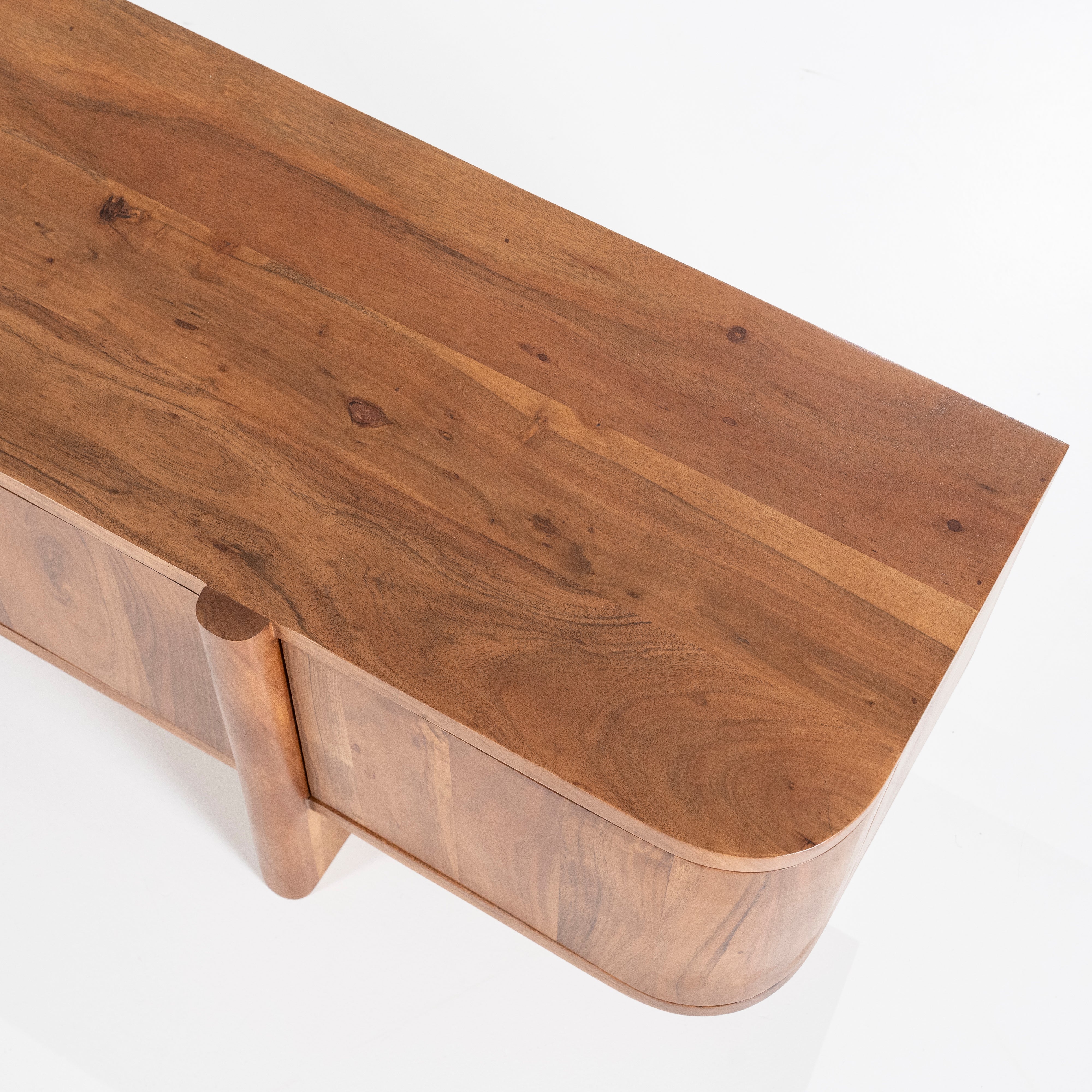 Szafka RTV JULIAN drewno akacjowe