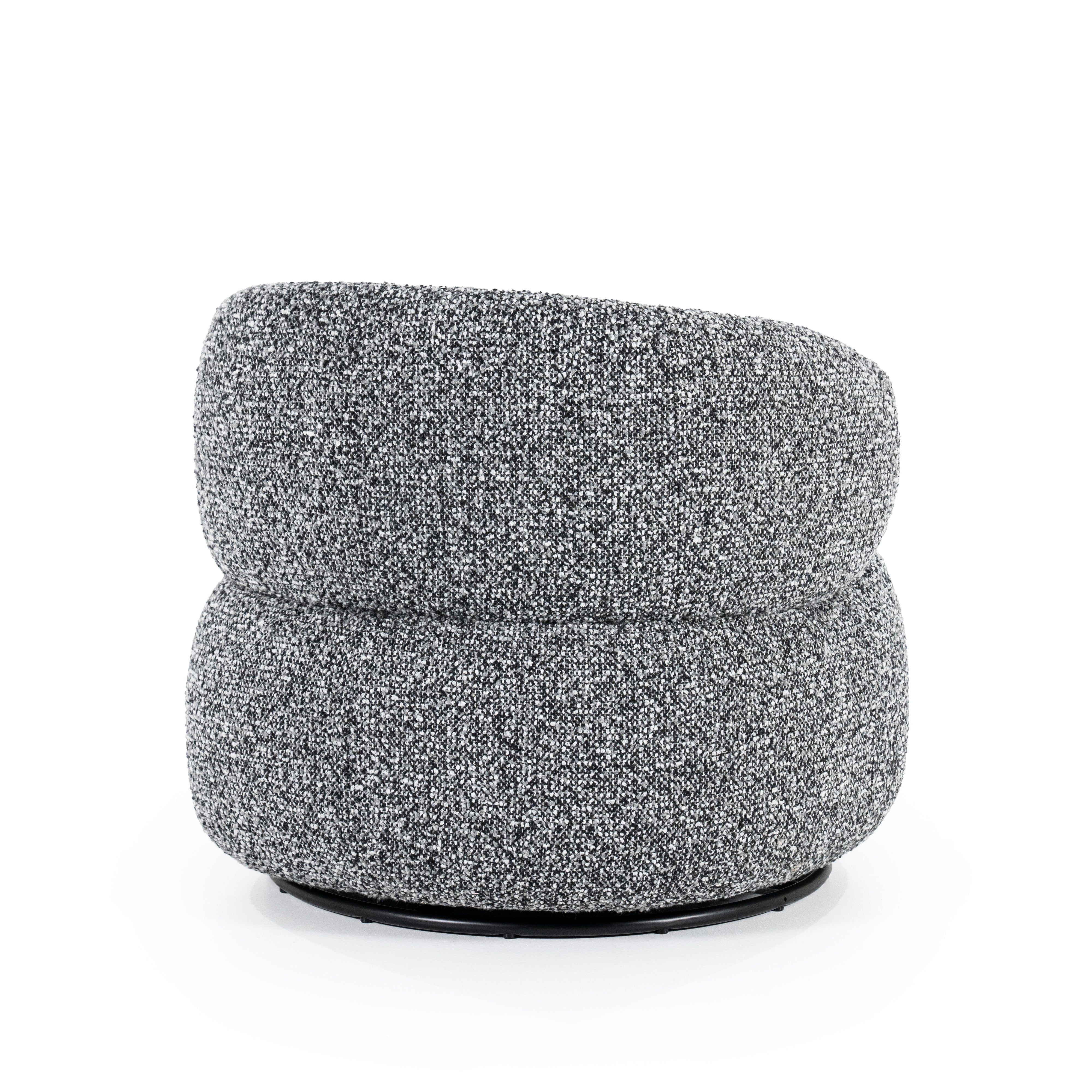 MAEVE Armchair Black-White Mélange