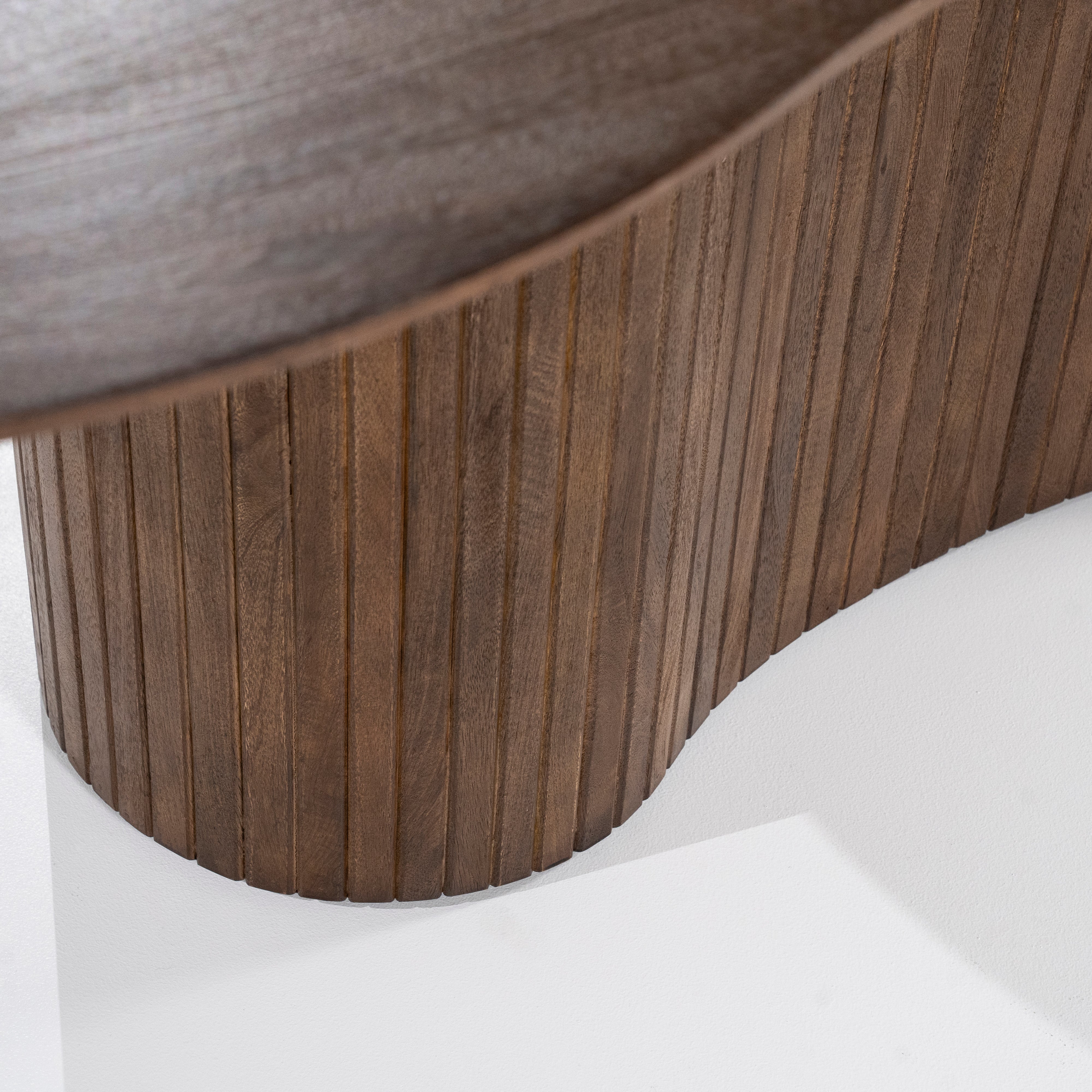 Oval Table JORDY Dark Brown Mango Wood