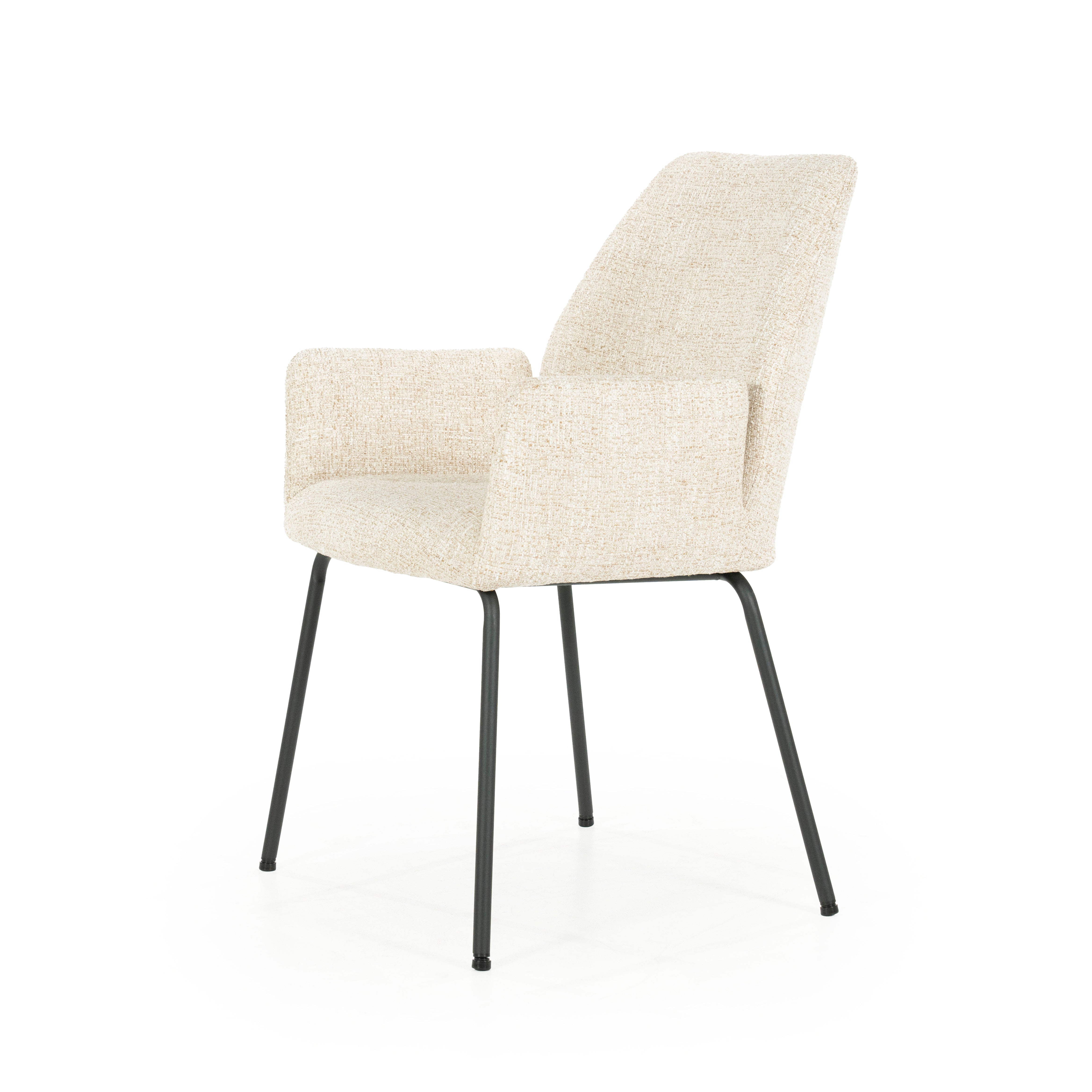 INDY Chair Cream with Black Base