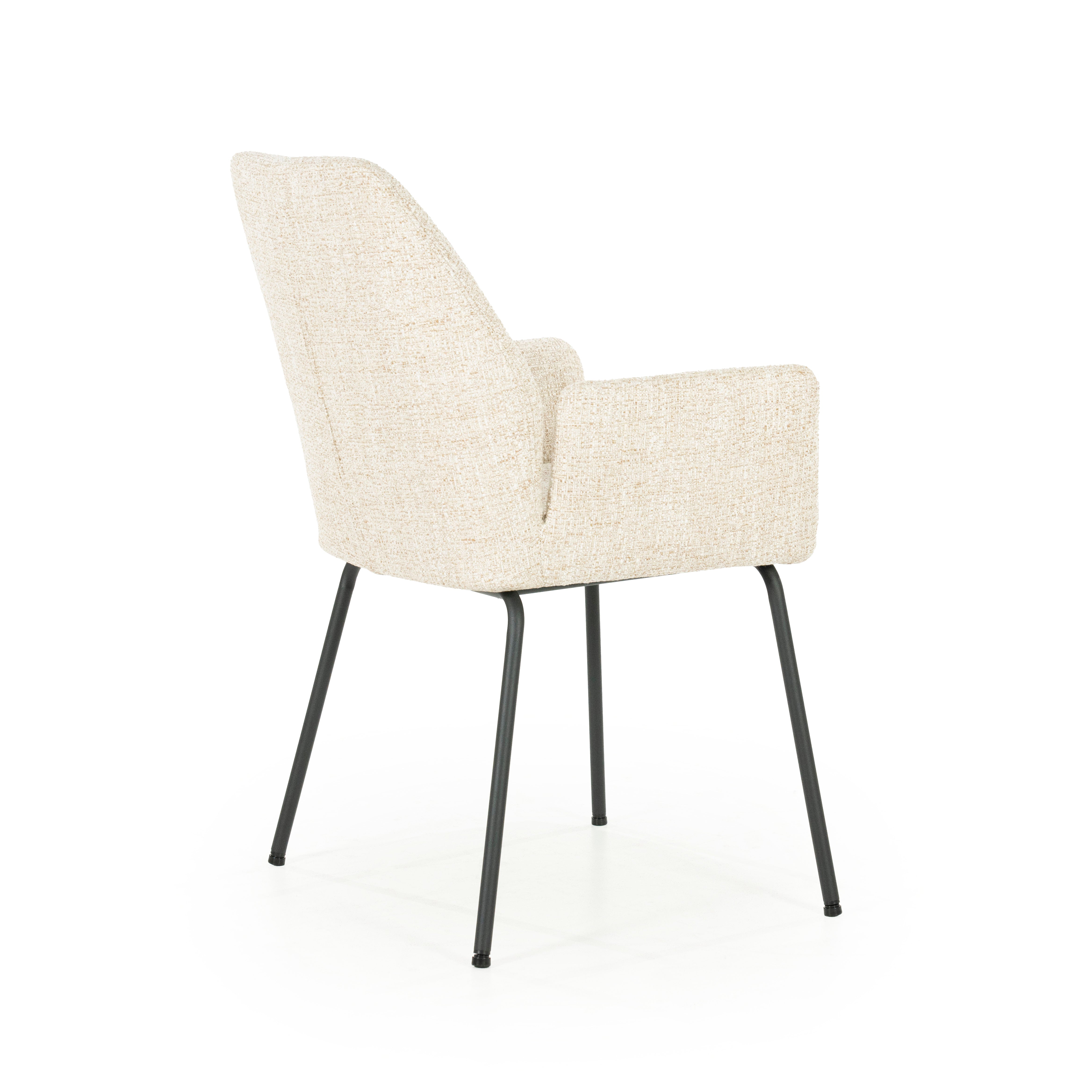 INDY Chair Cream with Black Base