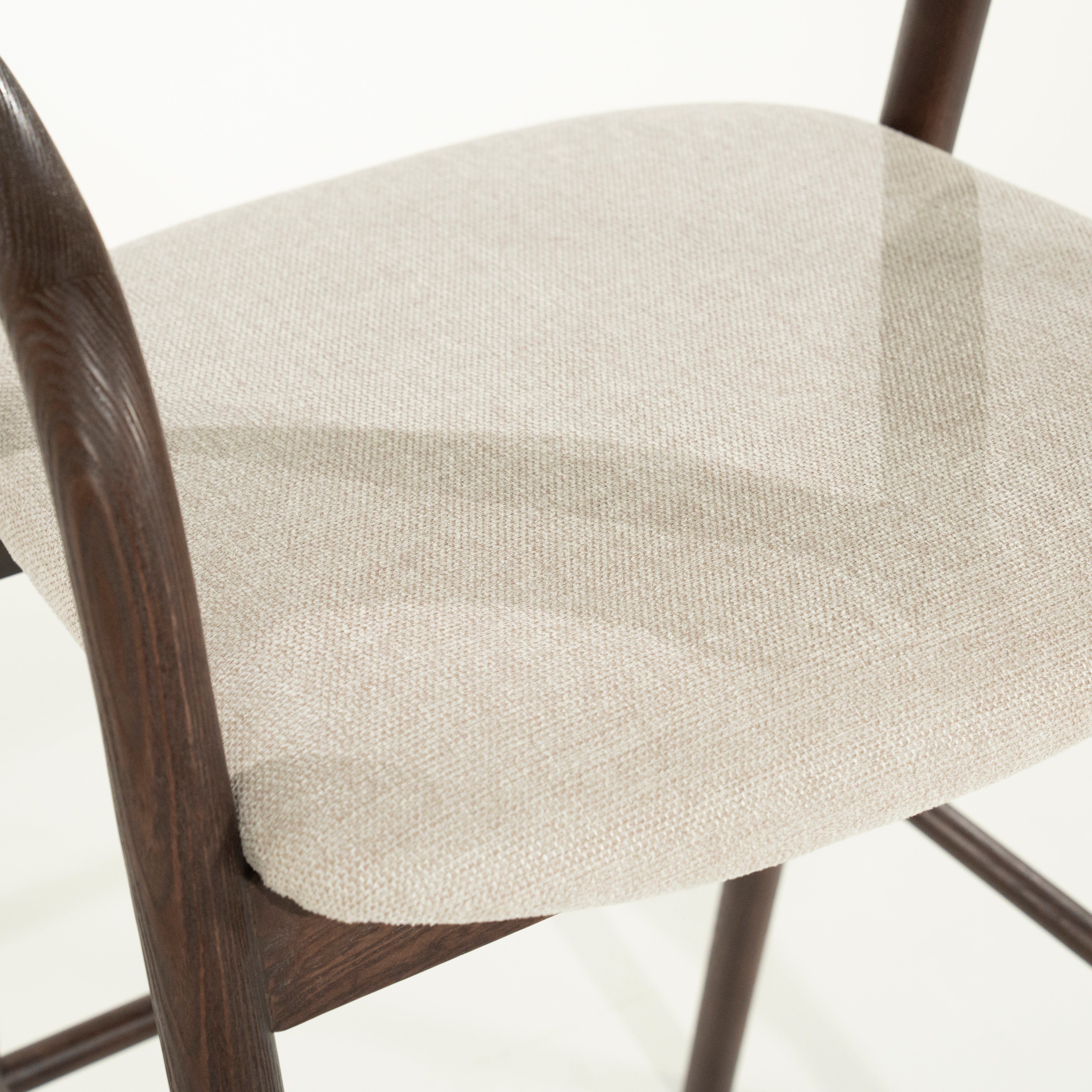 RAYVEN Stool dark ash wood