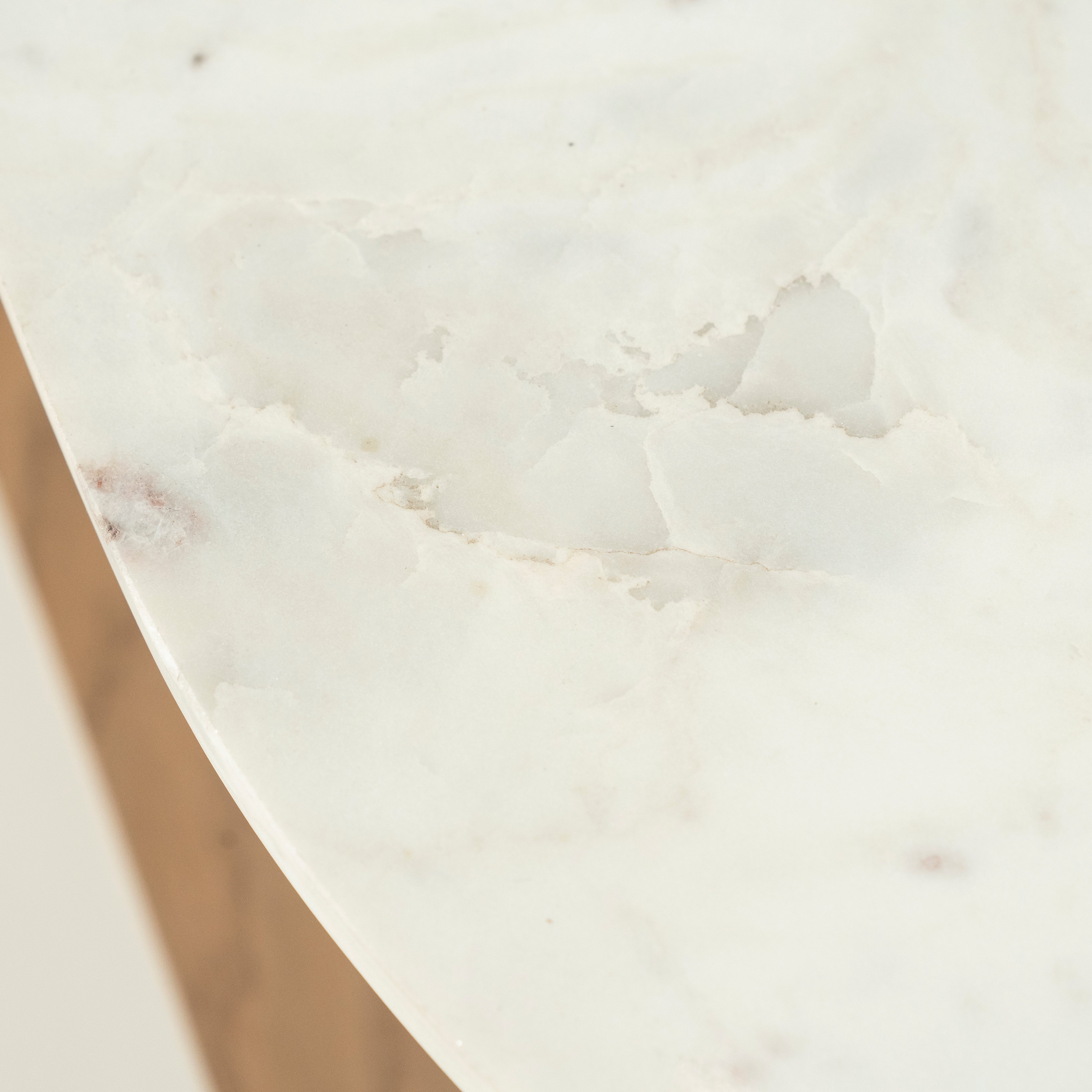 Konferenční stolek DON z dubového dřeva s mramorovou deskou