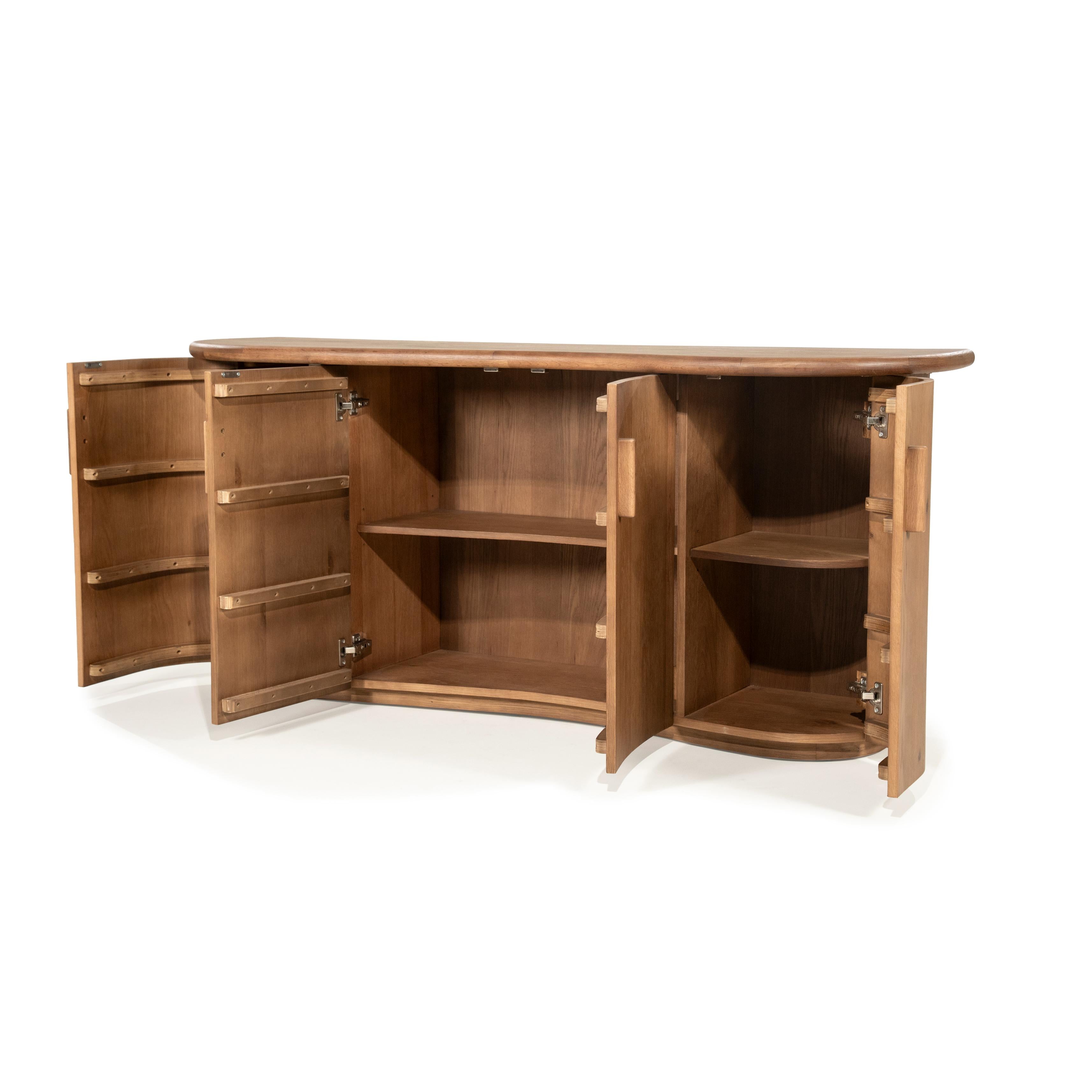 Komoda JOSH tmavé dubové dřevo