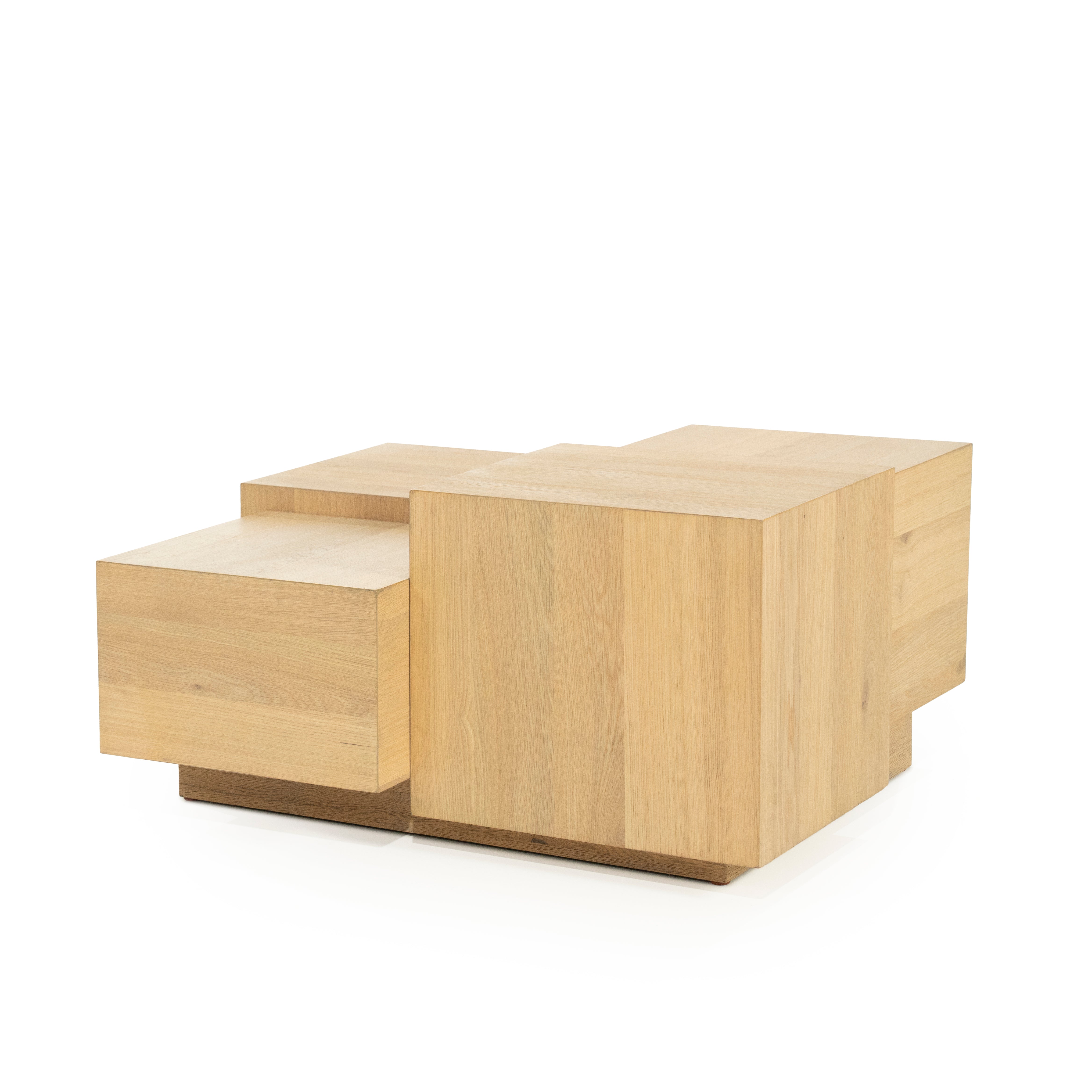 QUINTEN Oak Veneer Coffee Table
