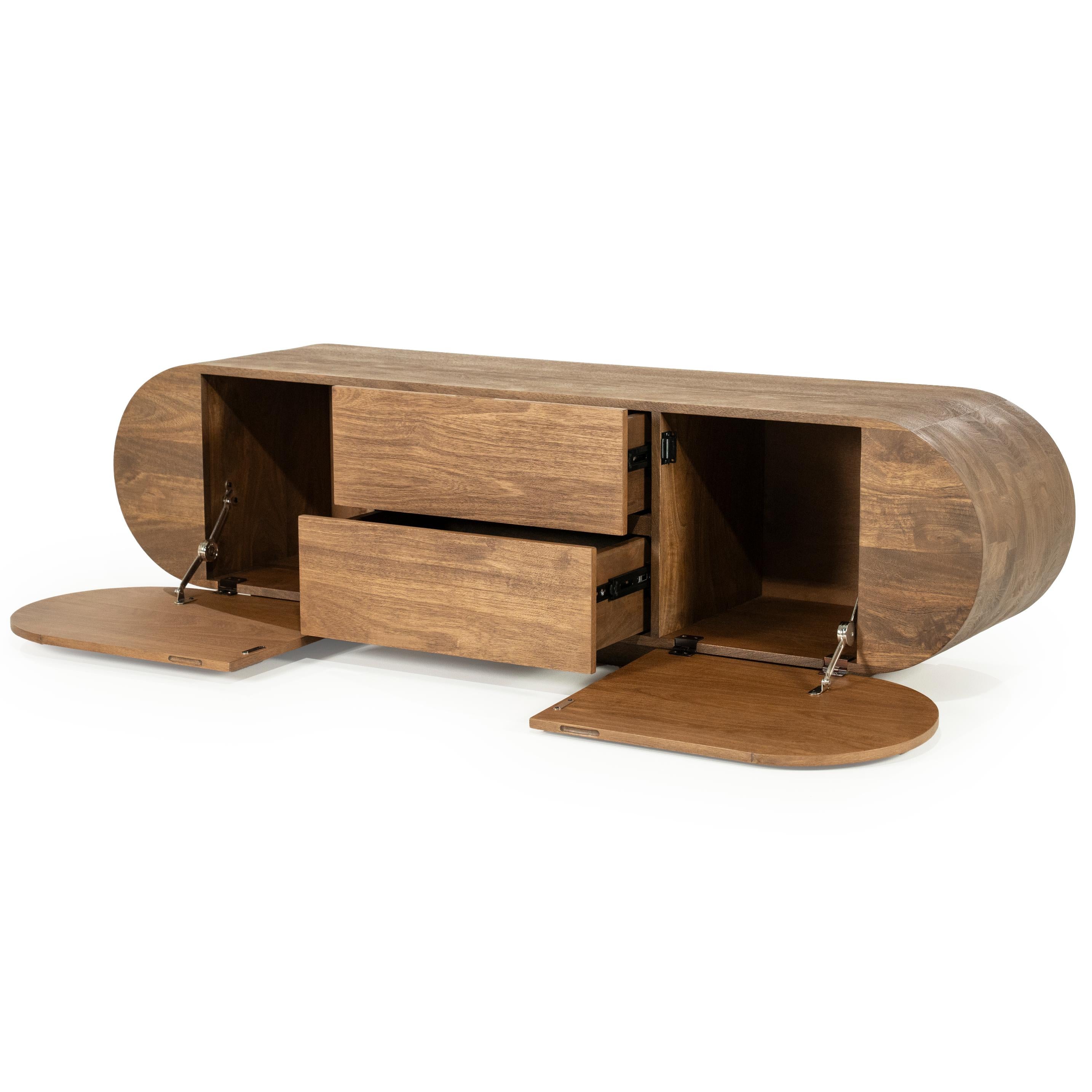 Televizní stolek KING z mangového dřeva