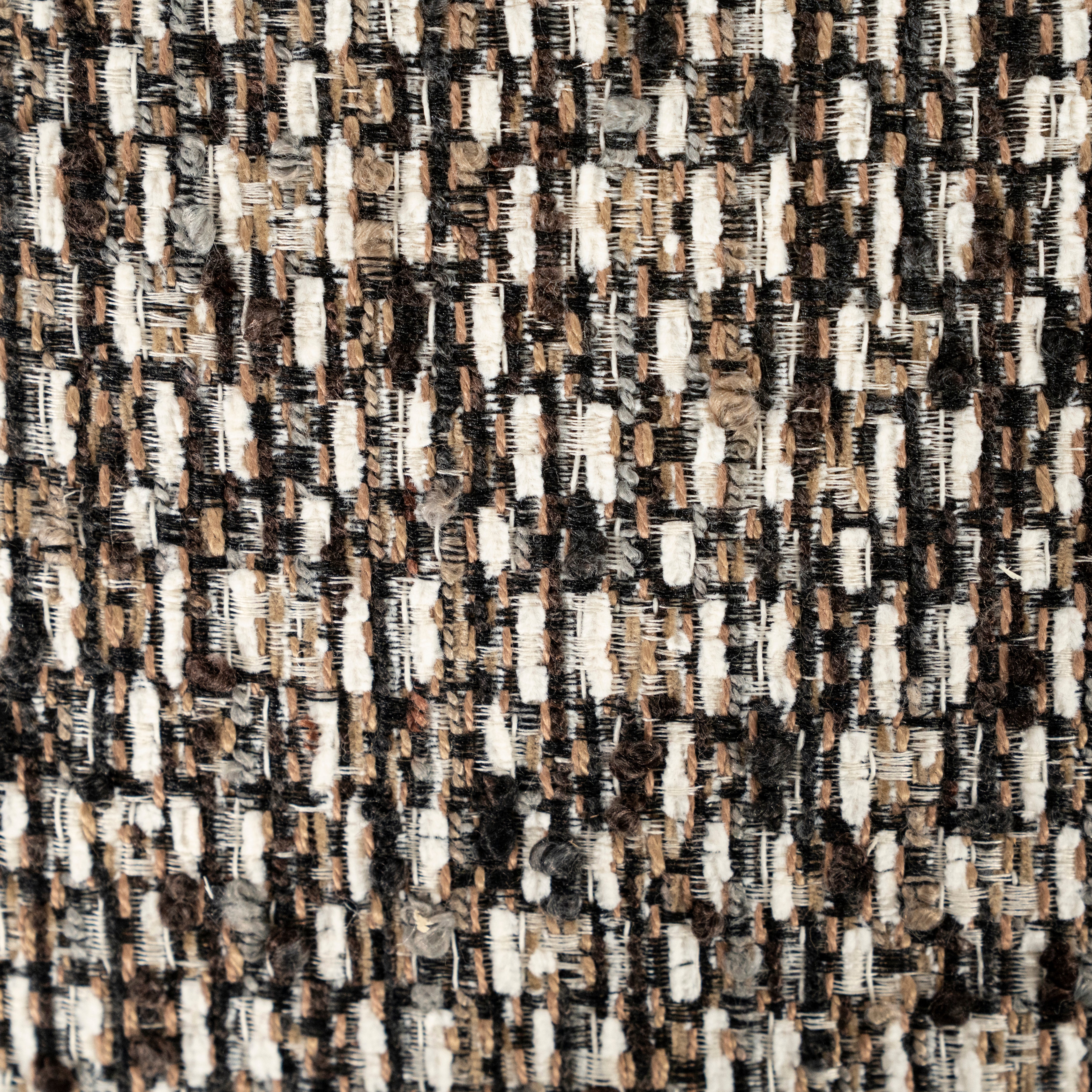 Křeslo FENNA šedo-hnědý melír