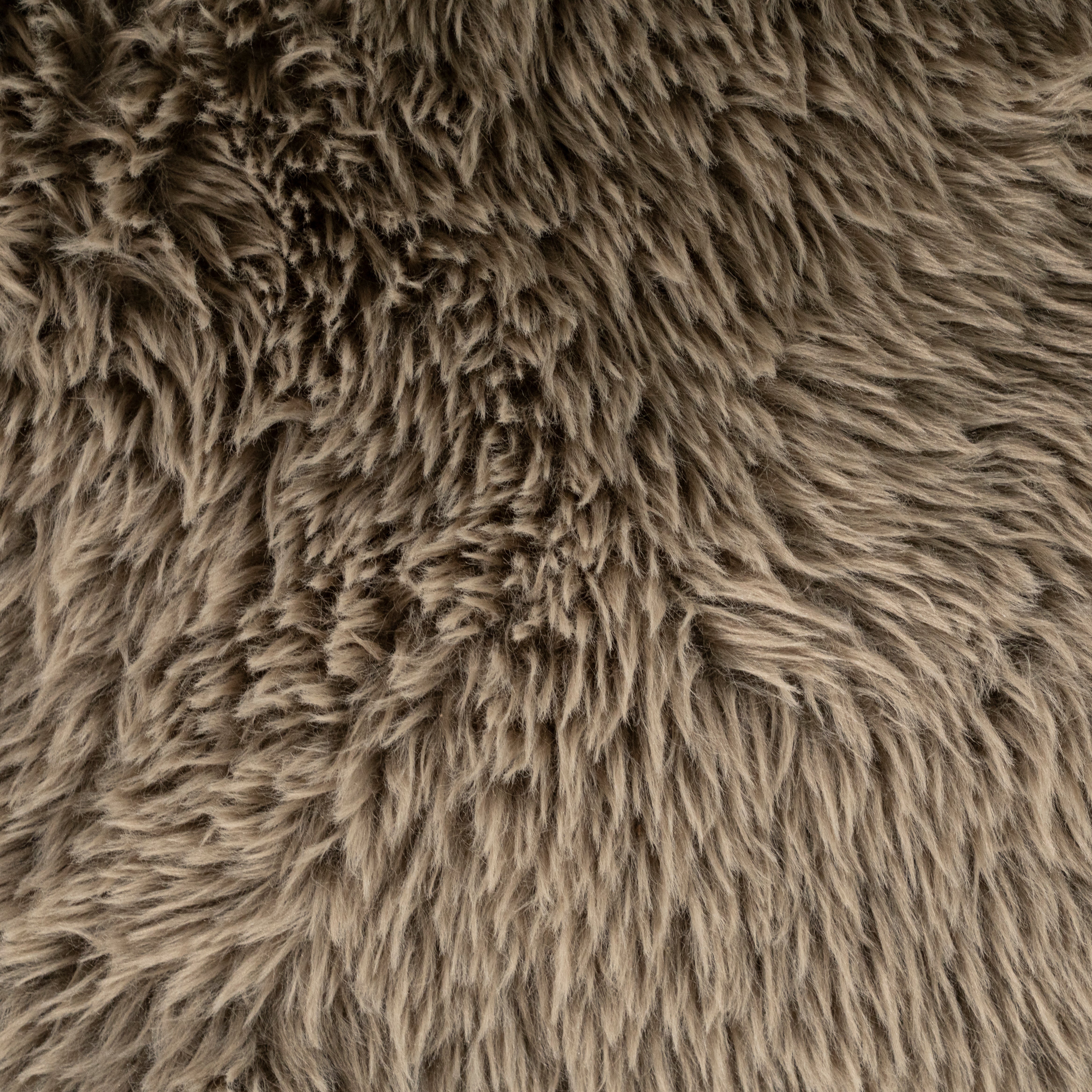 SAMSON fur armchair taupe