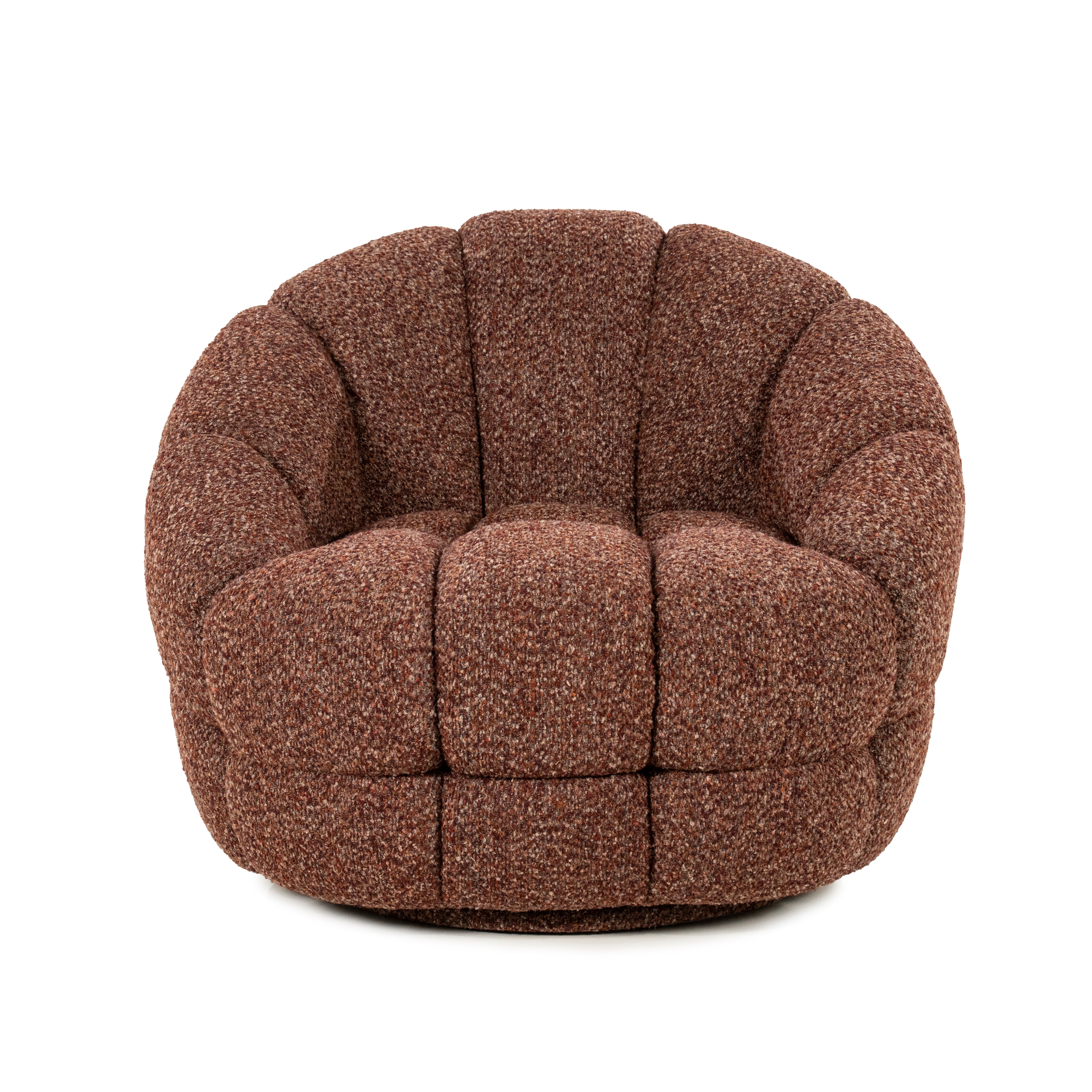 TINA Swivel Armchair Terracotta