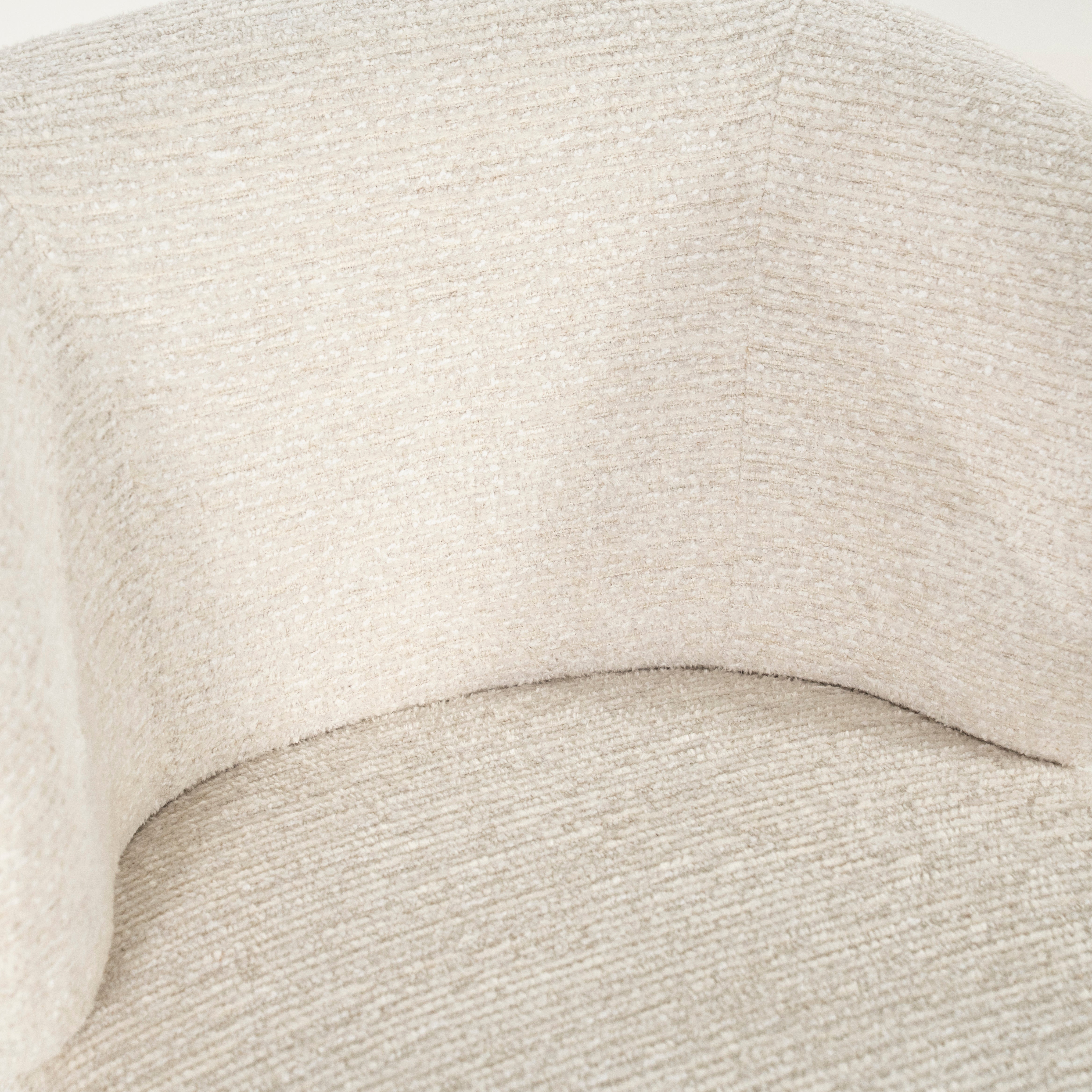 Krzesło obrotowe JAYSON beżowy z ciemnobrązową podstawą