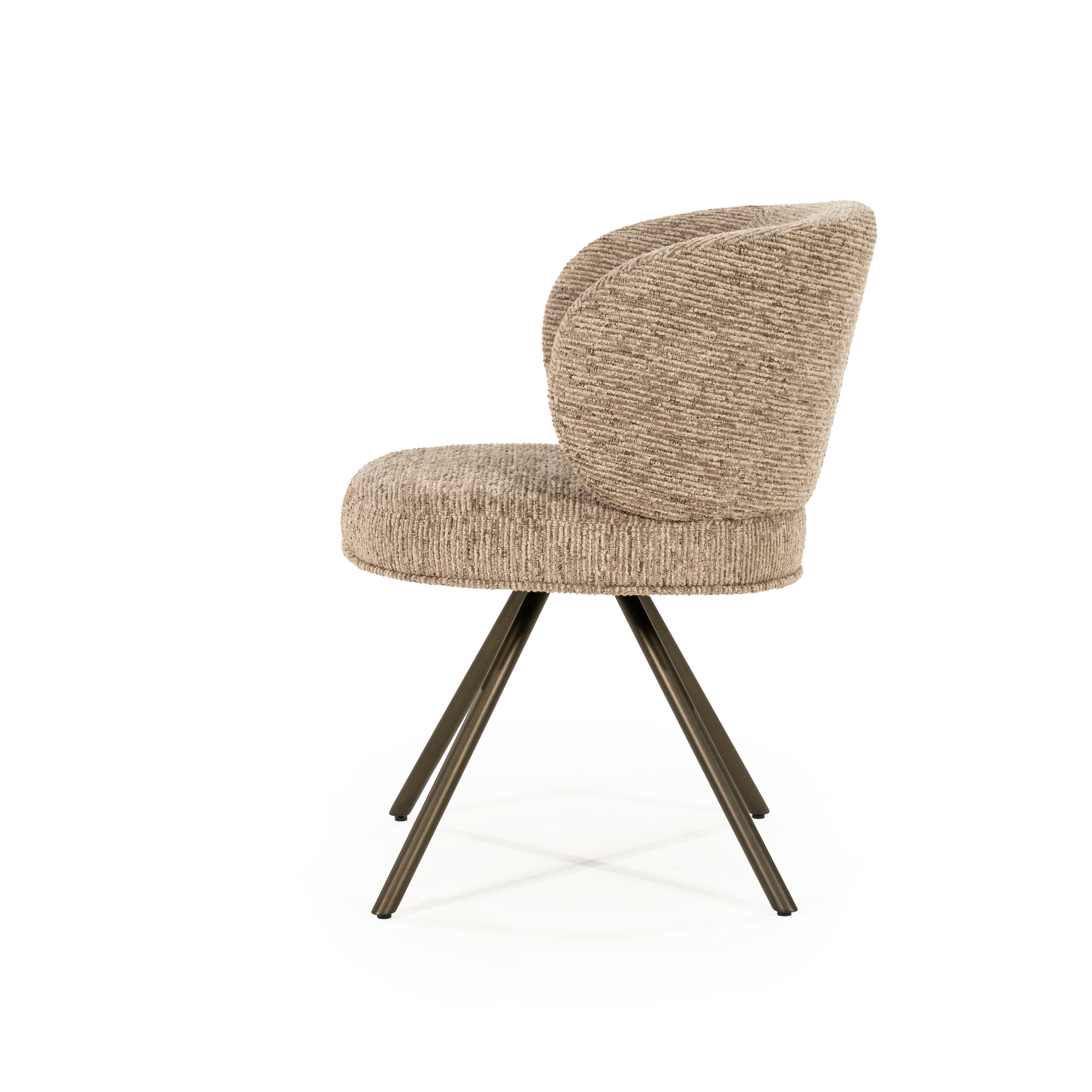 Krzesło obrotowe JAYSON brązowy z ciemnobrązową podstawą