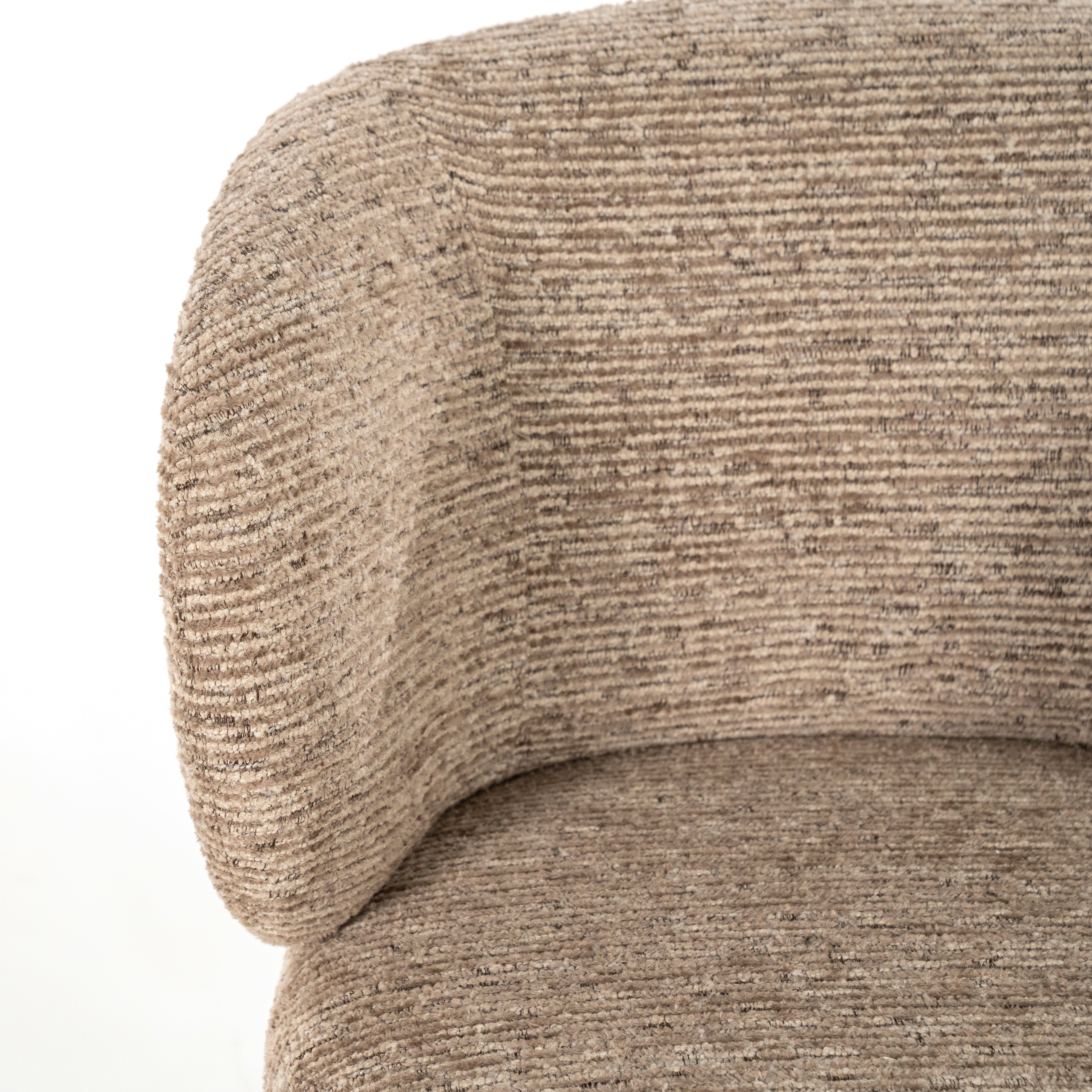 Krzesło obrotowe JAYSON brązowy z ciemnobrązową podstawą