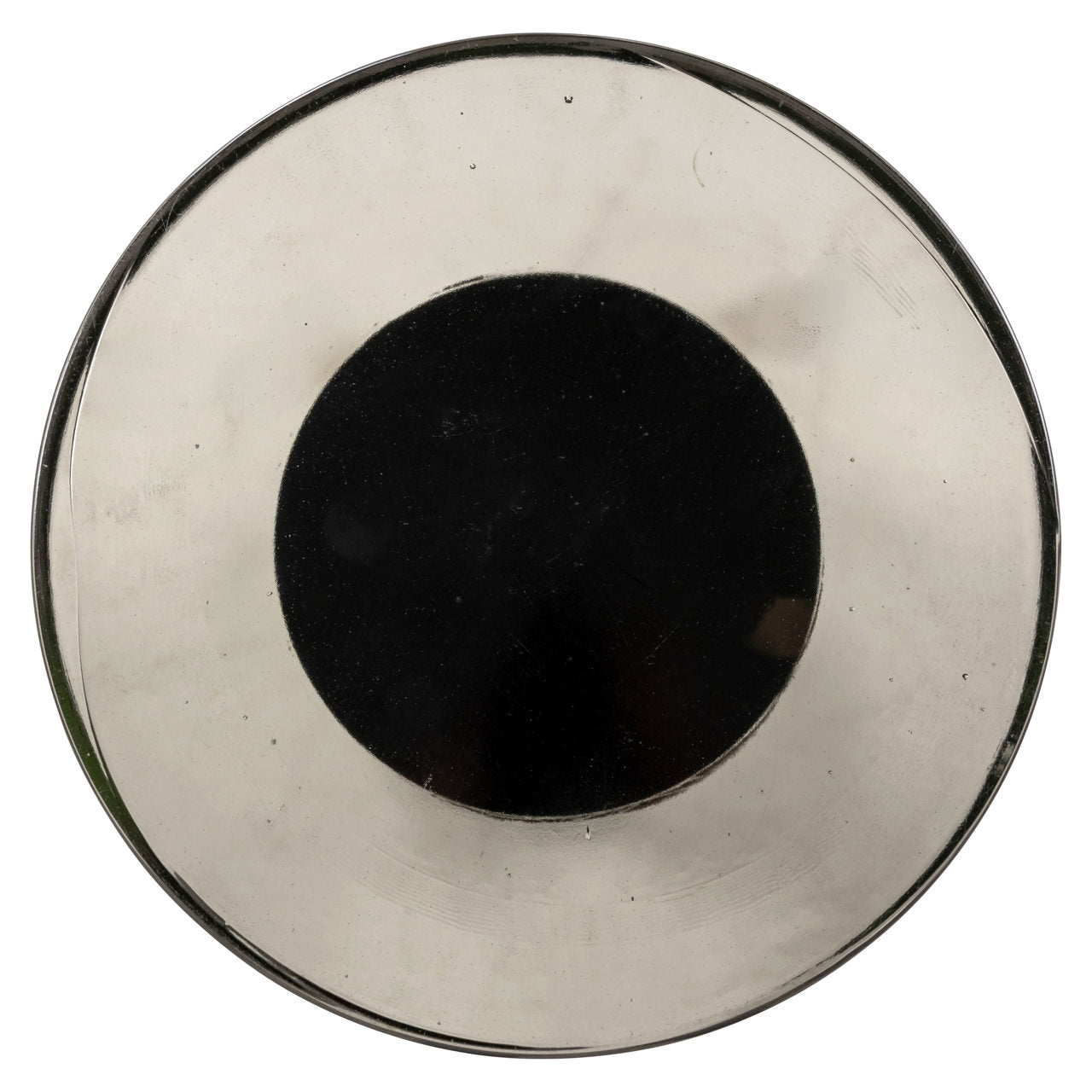 Boční stolek BARWICK se skleněnou deskou a hnědým podstavcem