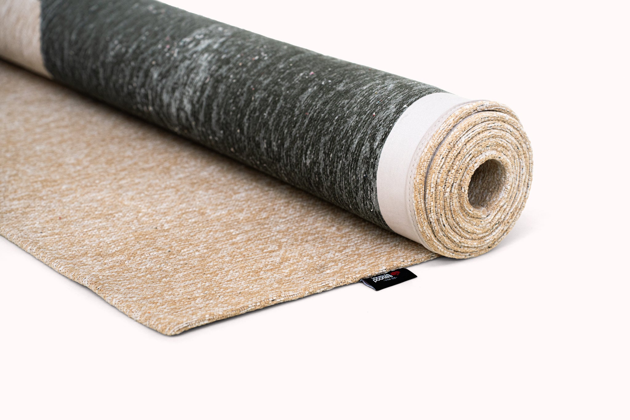 Dywan RIBBON beżowy z ciemnozielonym