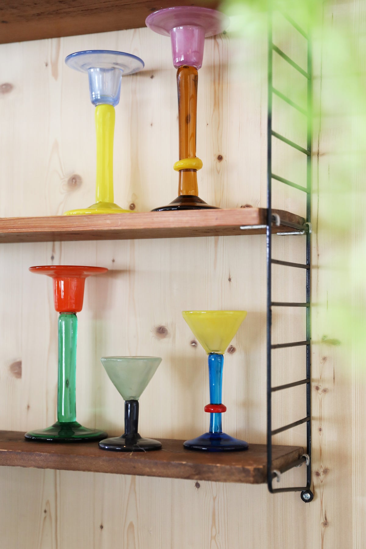 Green CASSATA Candle Holder with Orange
