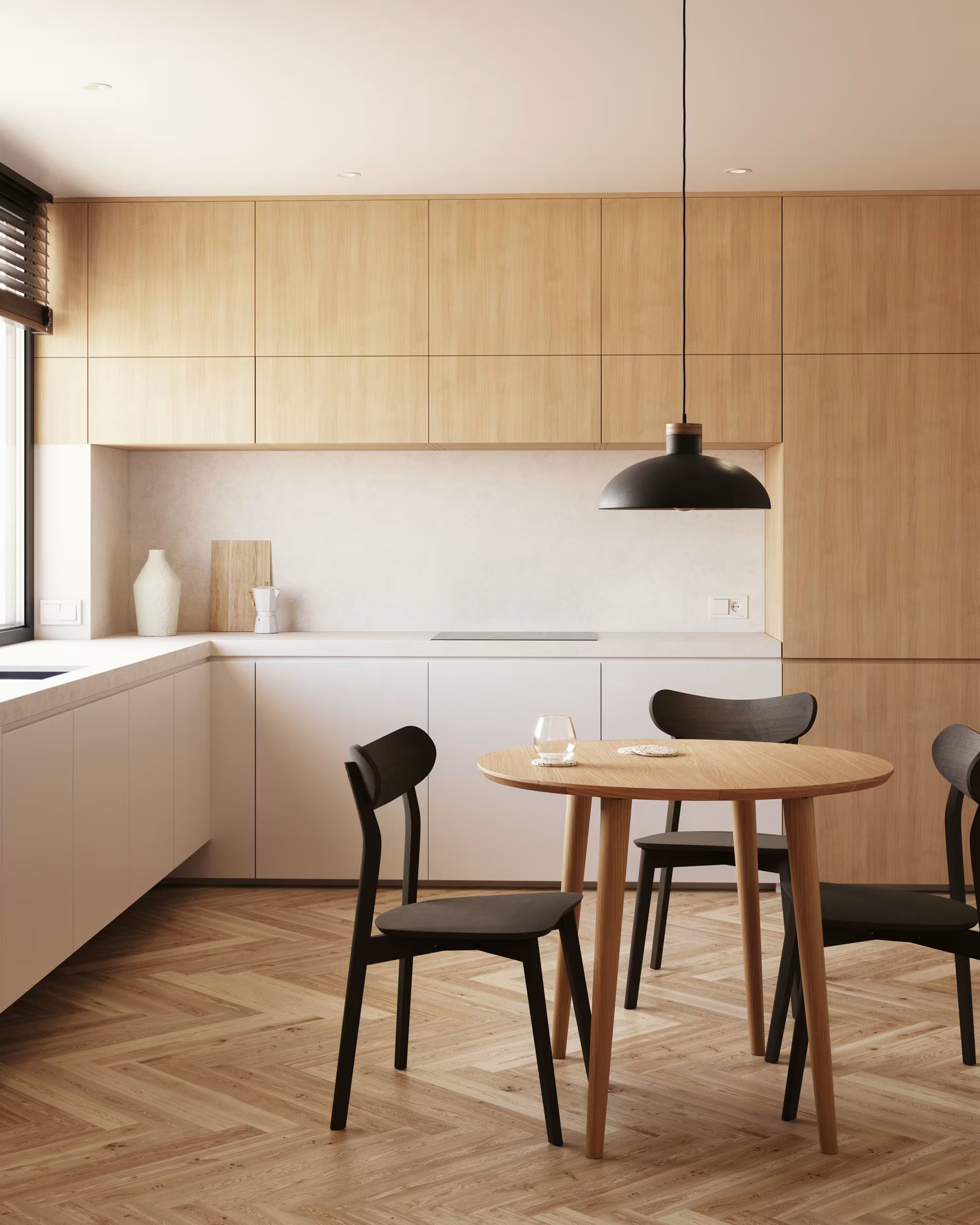 OVAL EXTENDABLE TABLE OQUI OAK VENEER