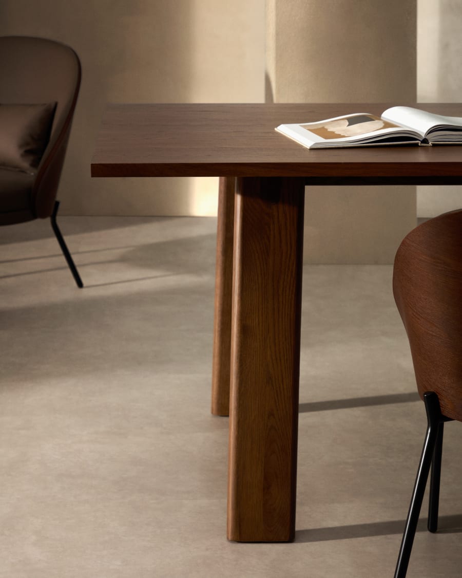 Rozkládací stůl ARLEN dýha z dubu s ořechovým povrchem