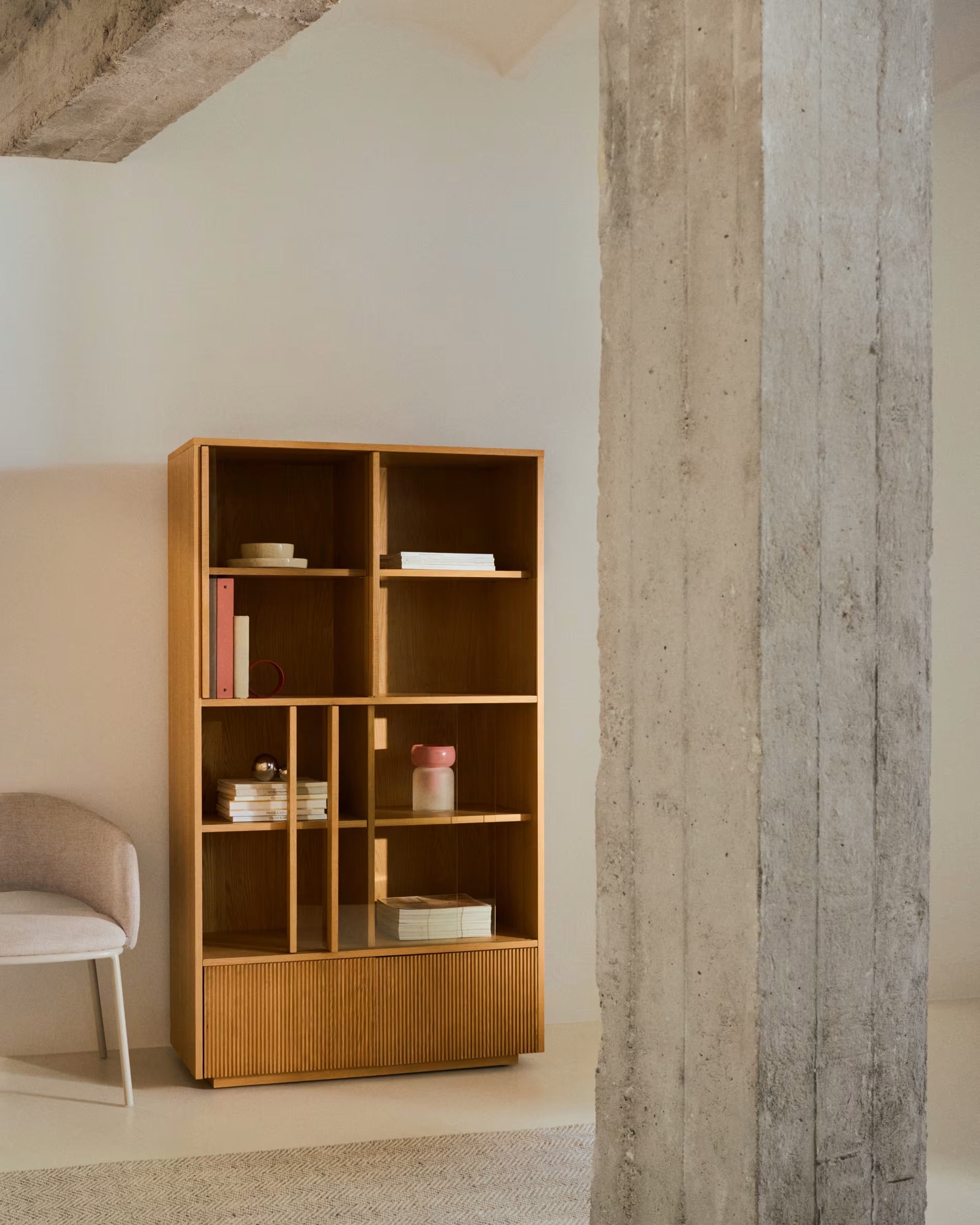 Witryna Helvine fornir dębowy