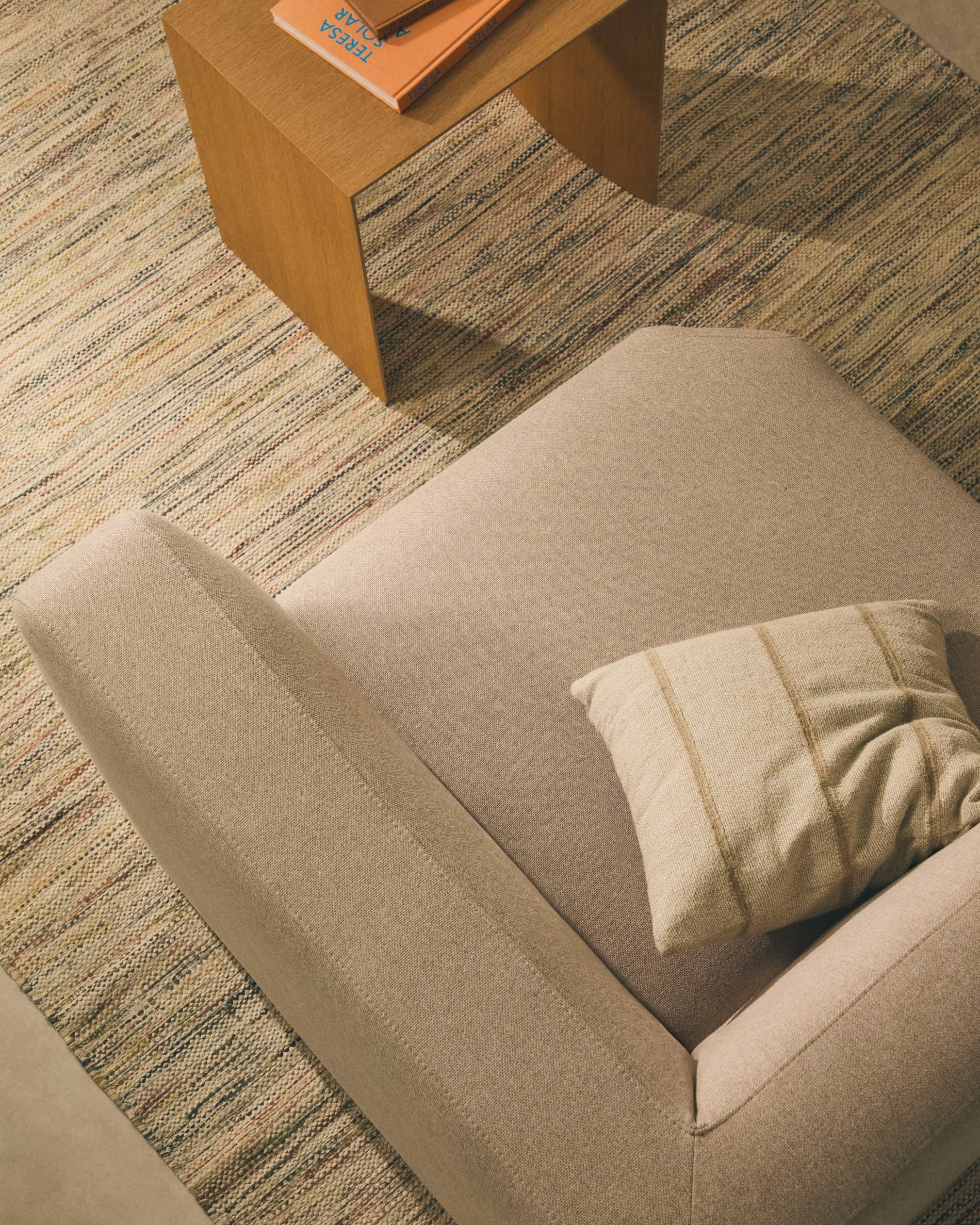 Sofa modułowa NEOM - moduł narożny beżowy