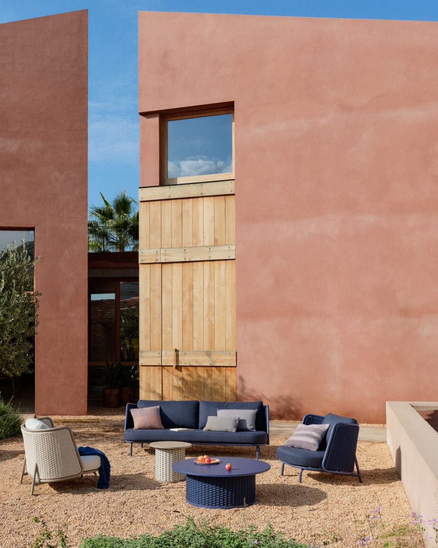 Zahradní konferenční stolek SEDALIS modrý