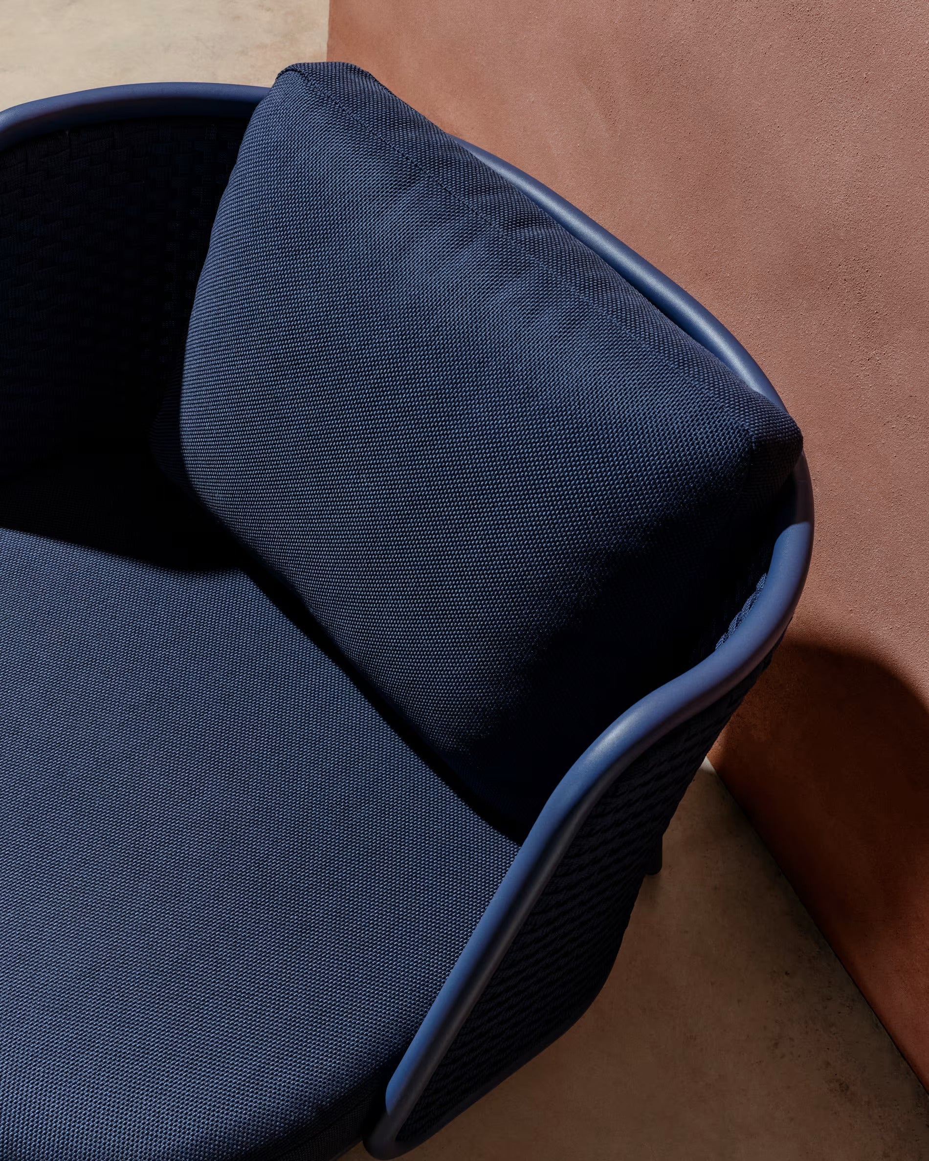 Sedalis blue garden armchair