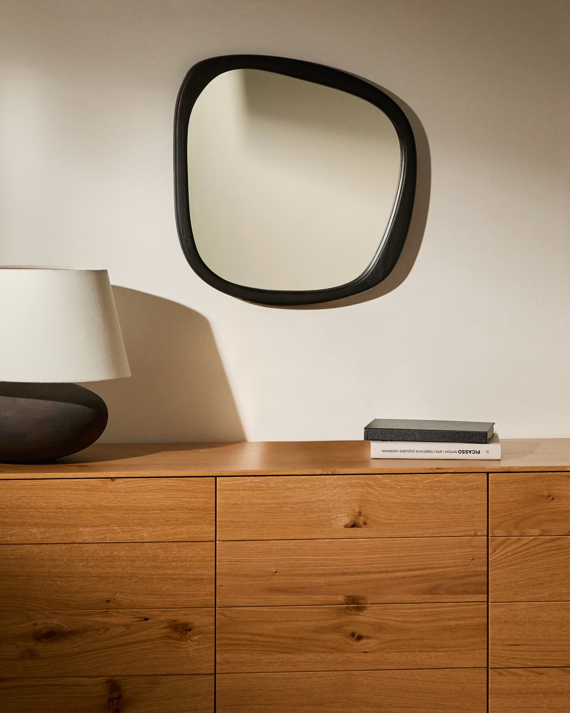 Lustr ALURA černé teakové dřevo