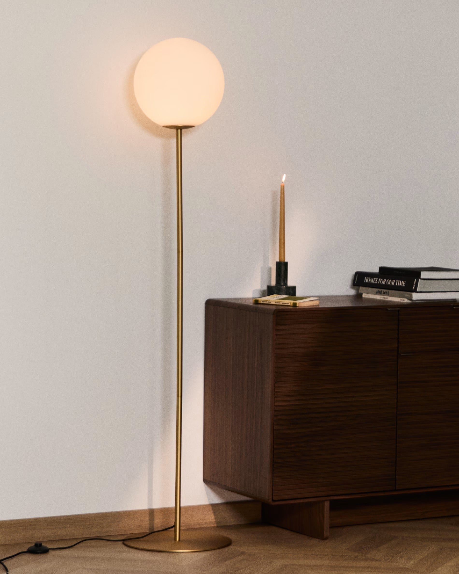 BRISIA Floor Lamp Brushed Brass