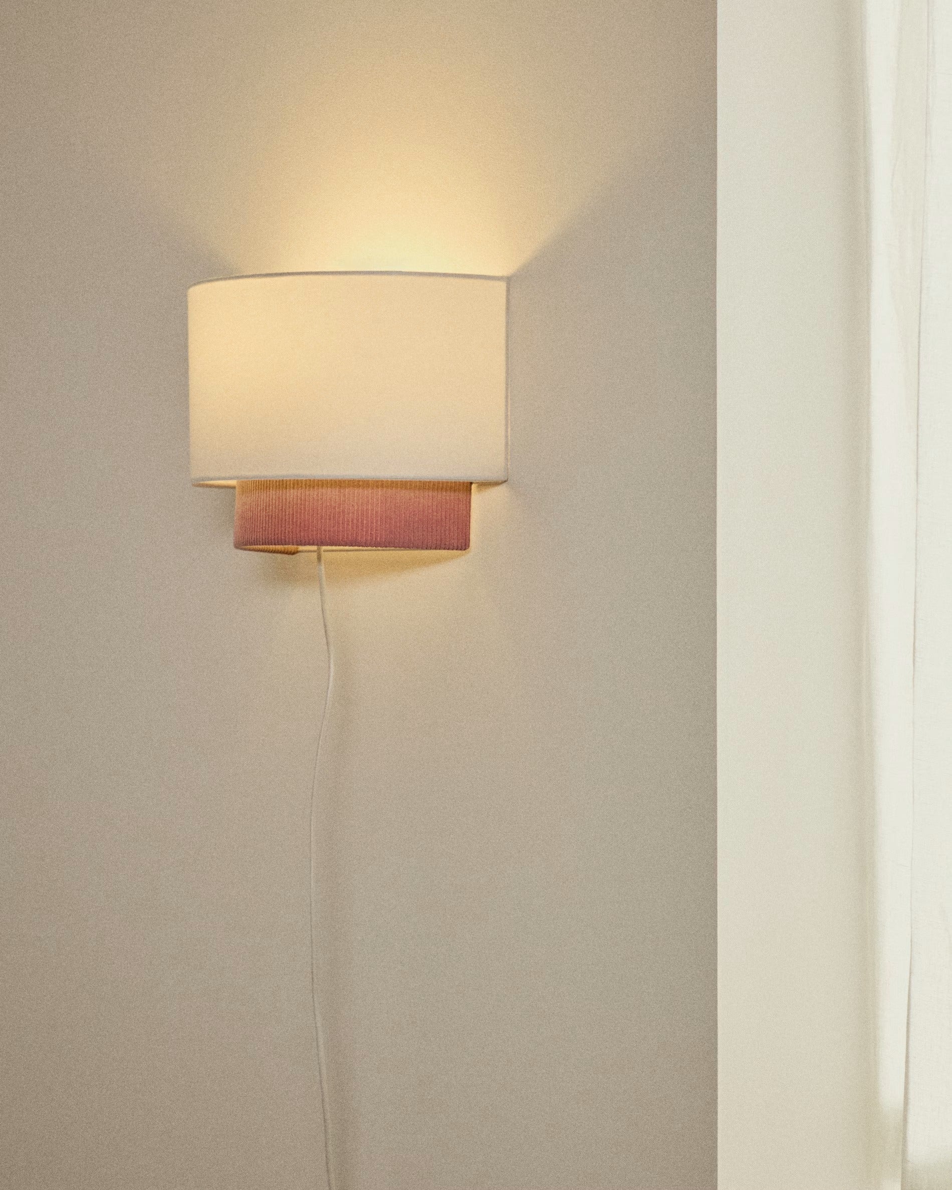 BIANELLA wall lamp pink with white