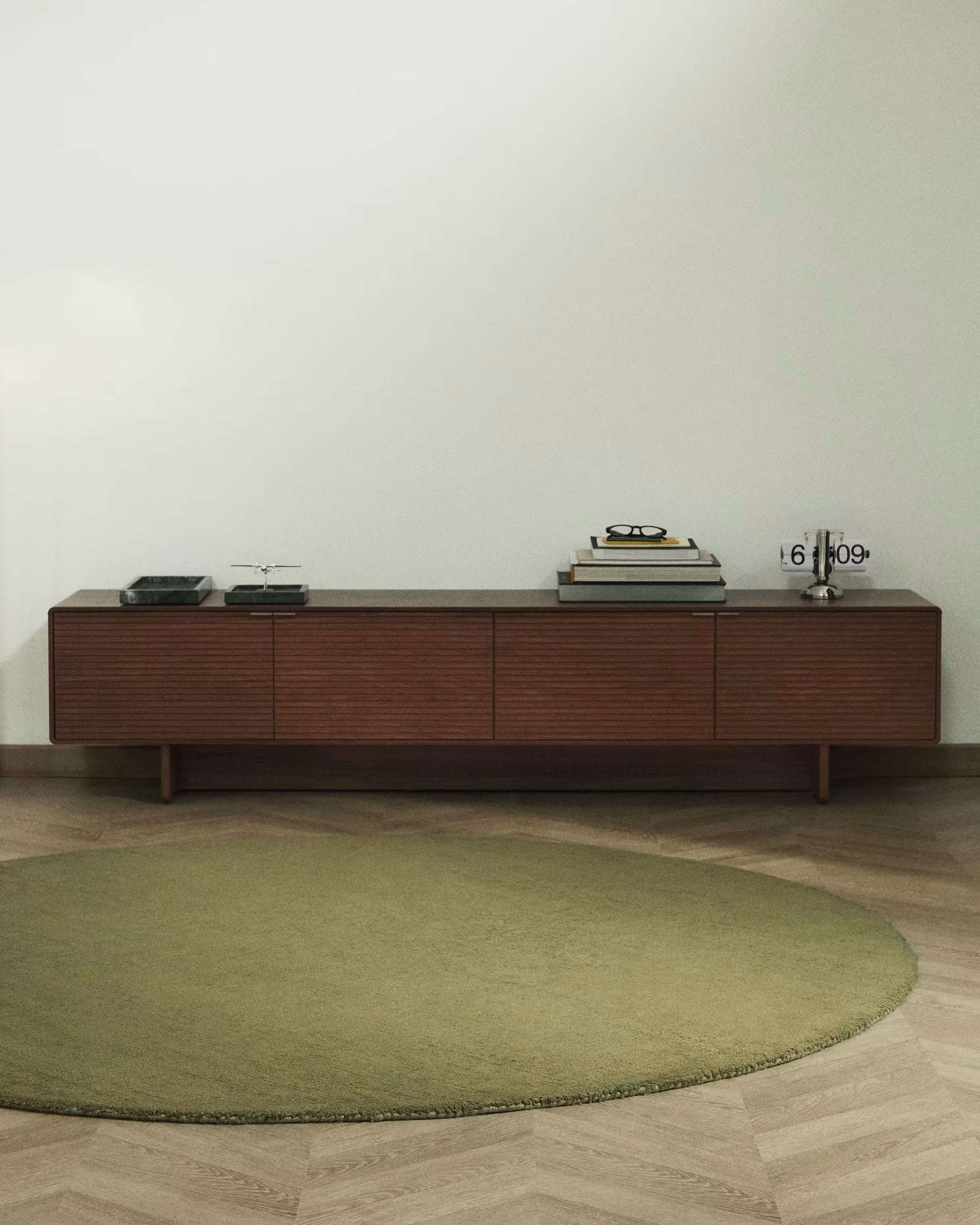 Kulatý koberec EMPURIES zelený