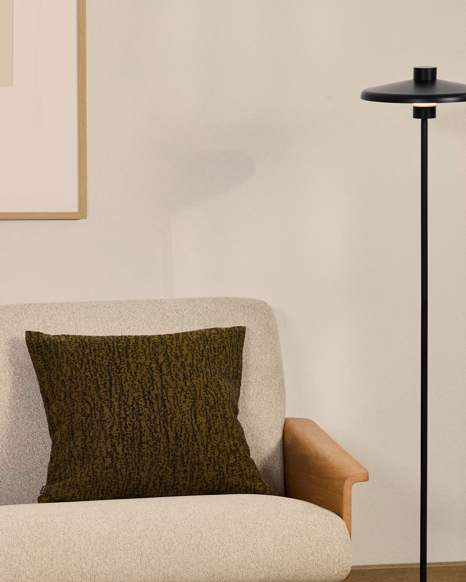 MELIEN green jacquard fabric cushion cover