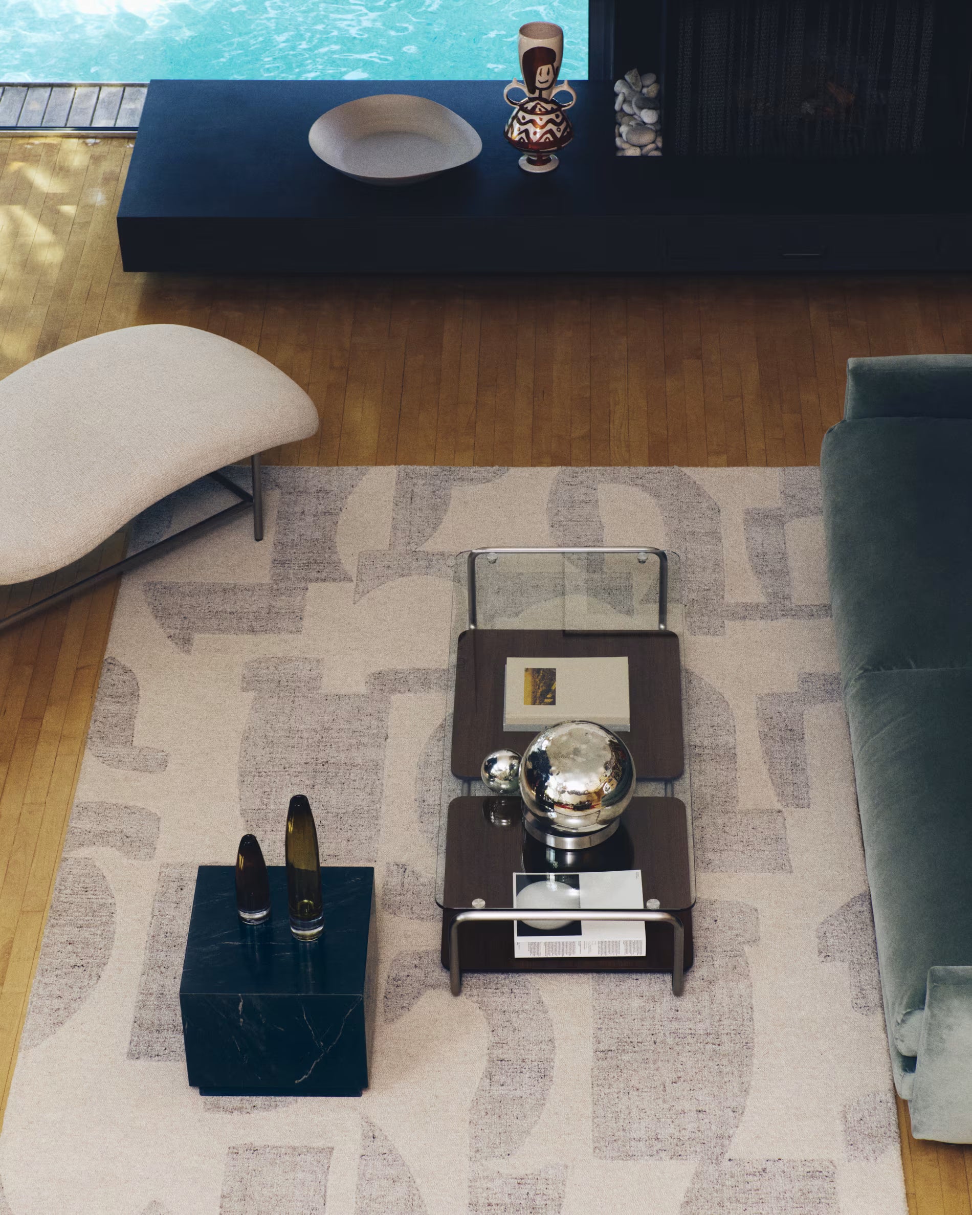 Šedý koberec NORELA