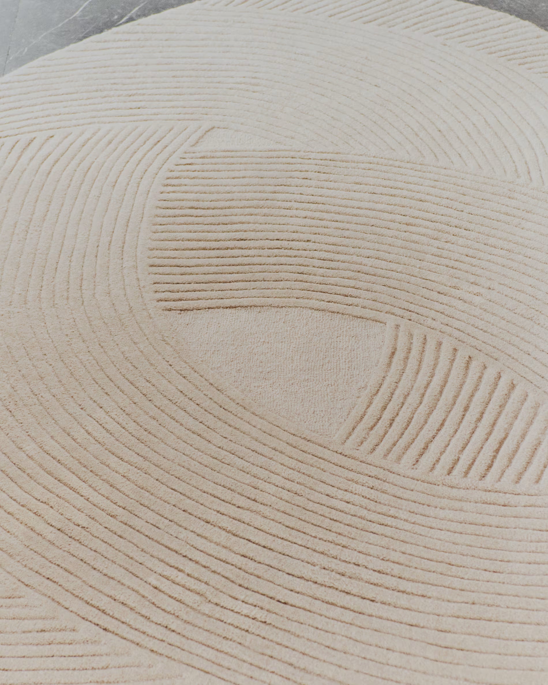 Round rug DOMM cream