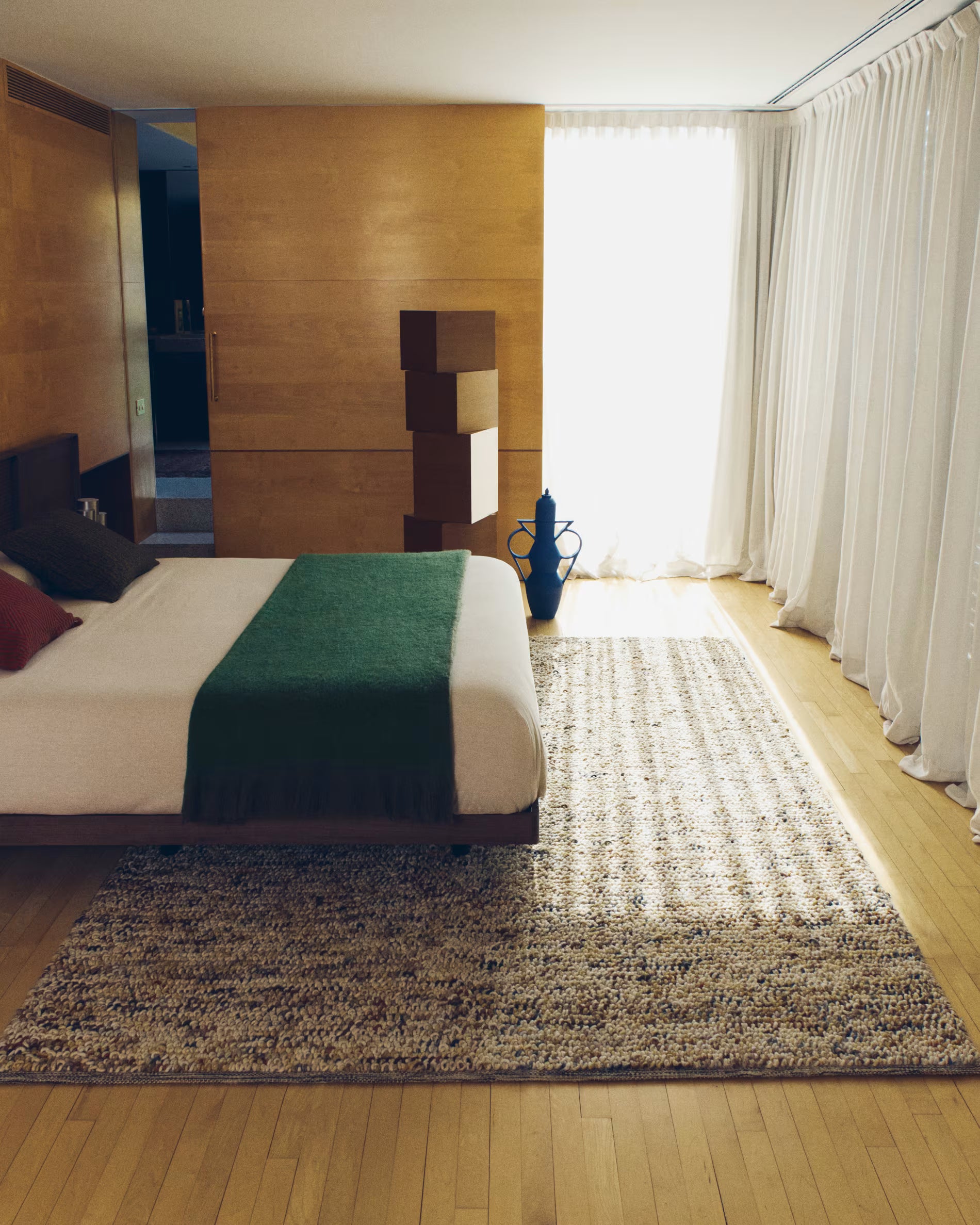 Pled ODELNA green with brown ruffles