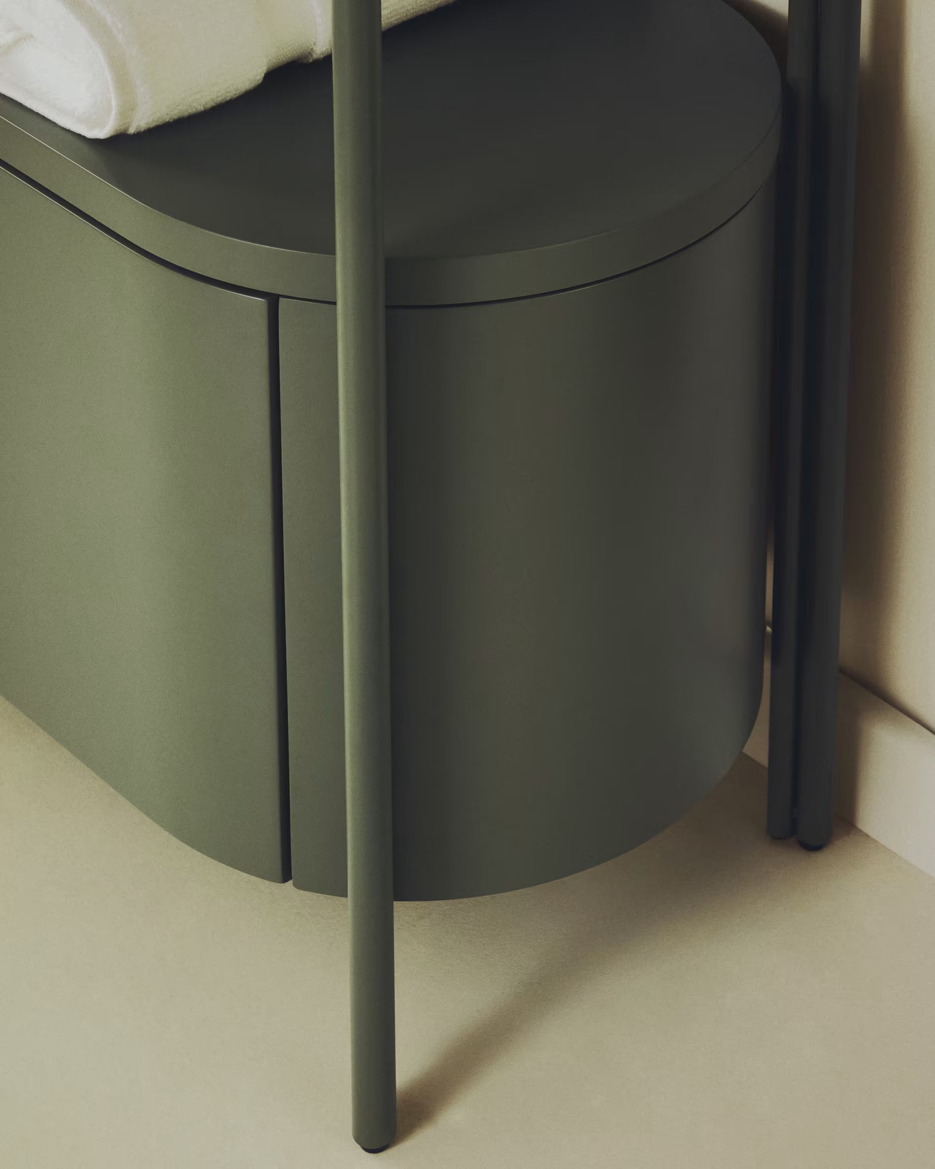 ARELY green bathroom cabinet
