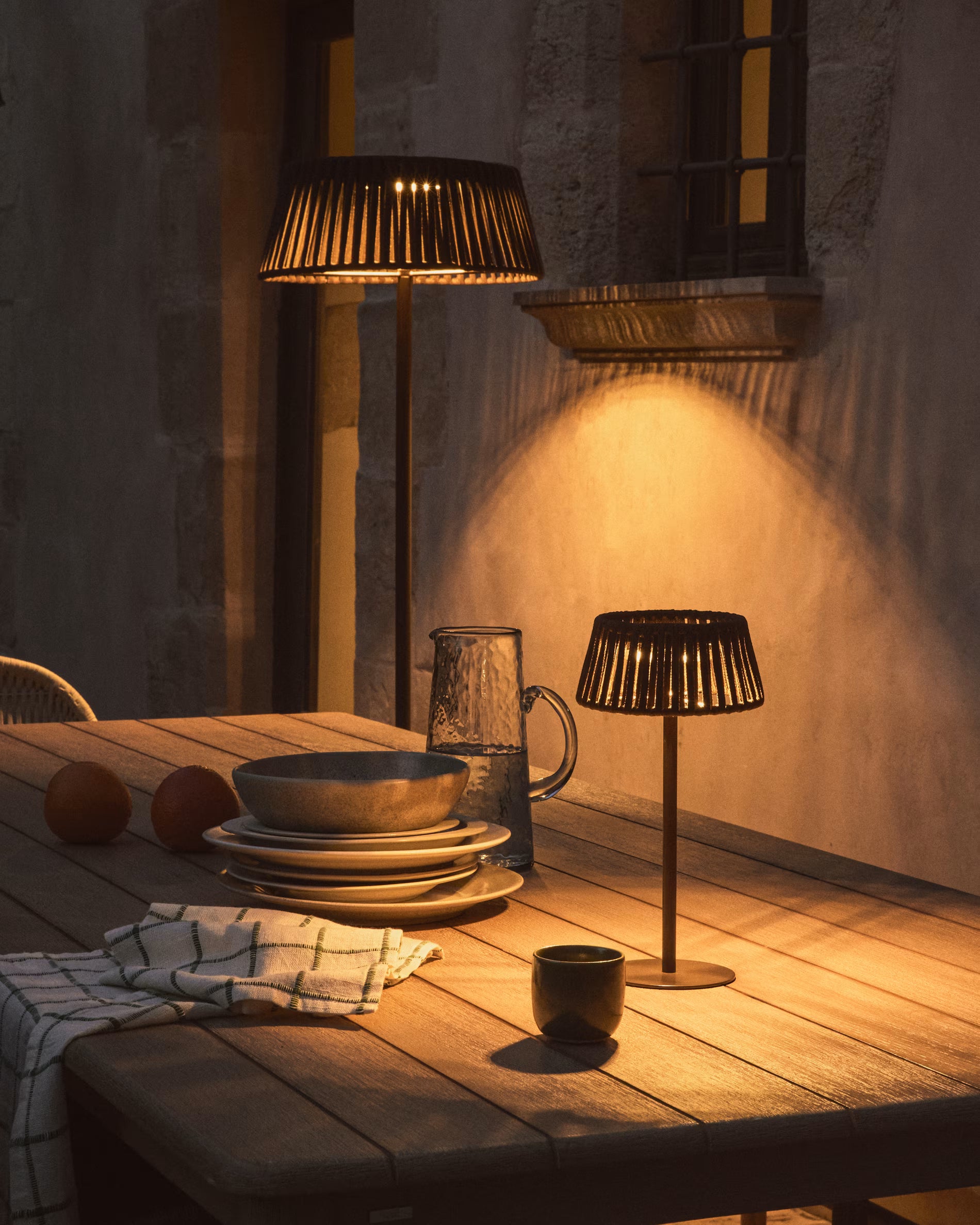 Solar Floor Garden Lamp ALDET Brown