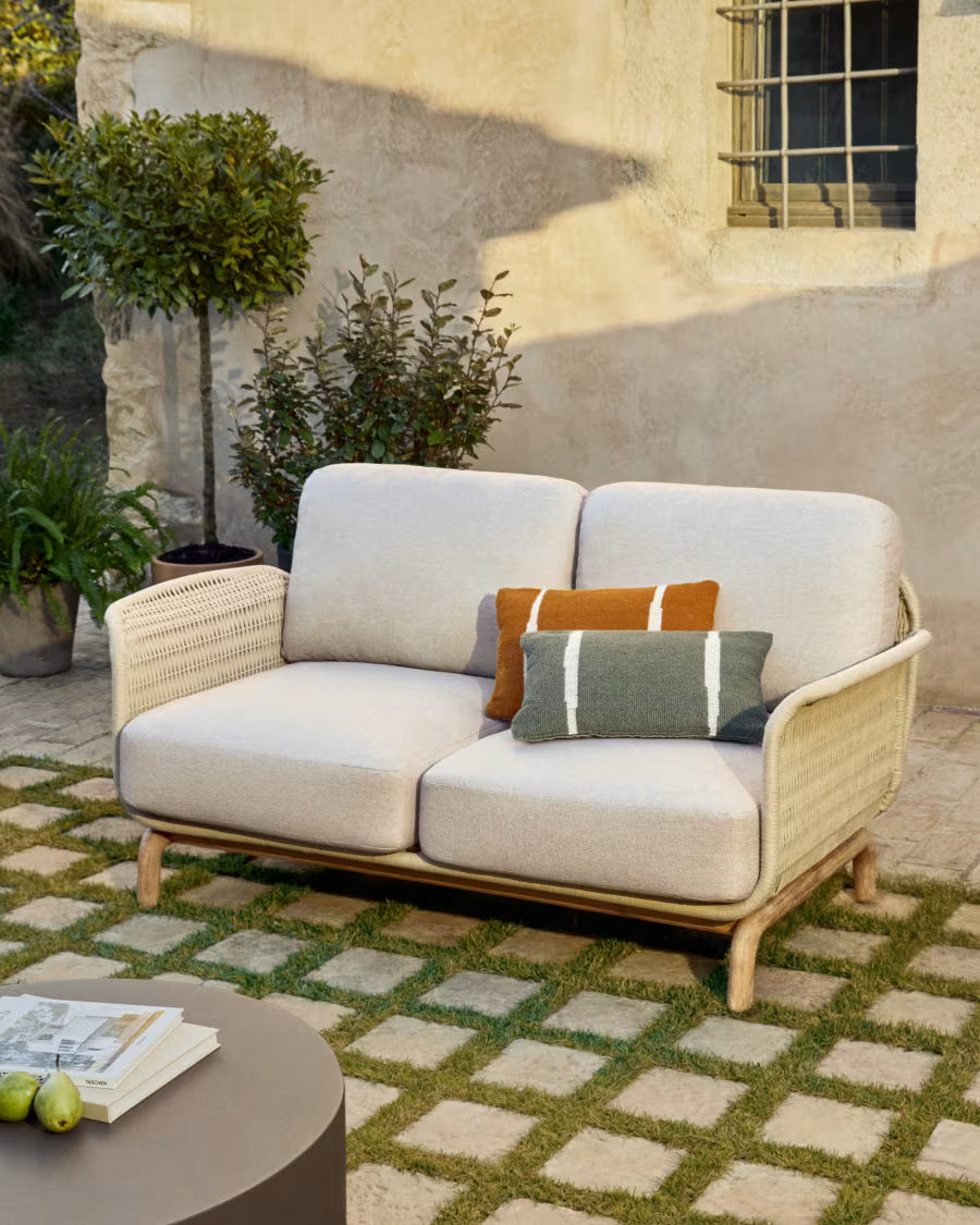 ALIPA Beige 2-Seater Garden Sofa