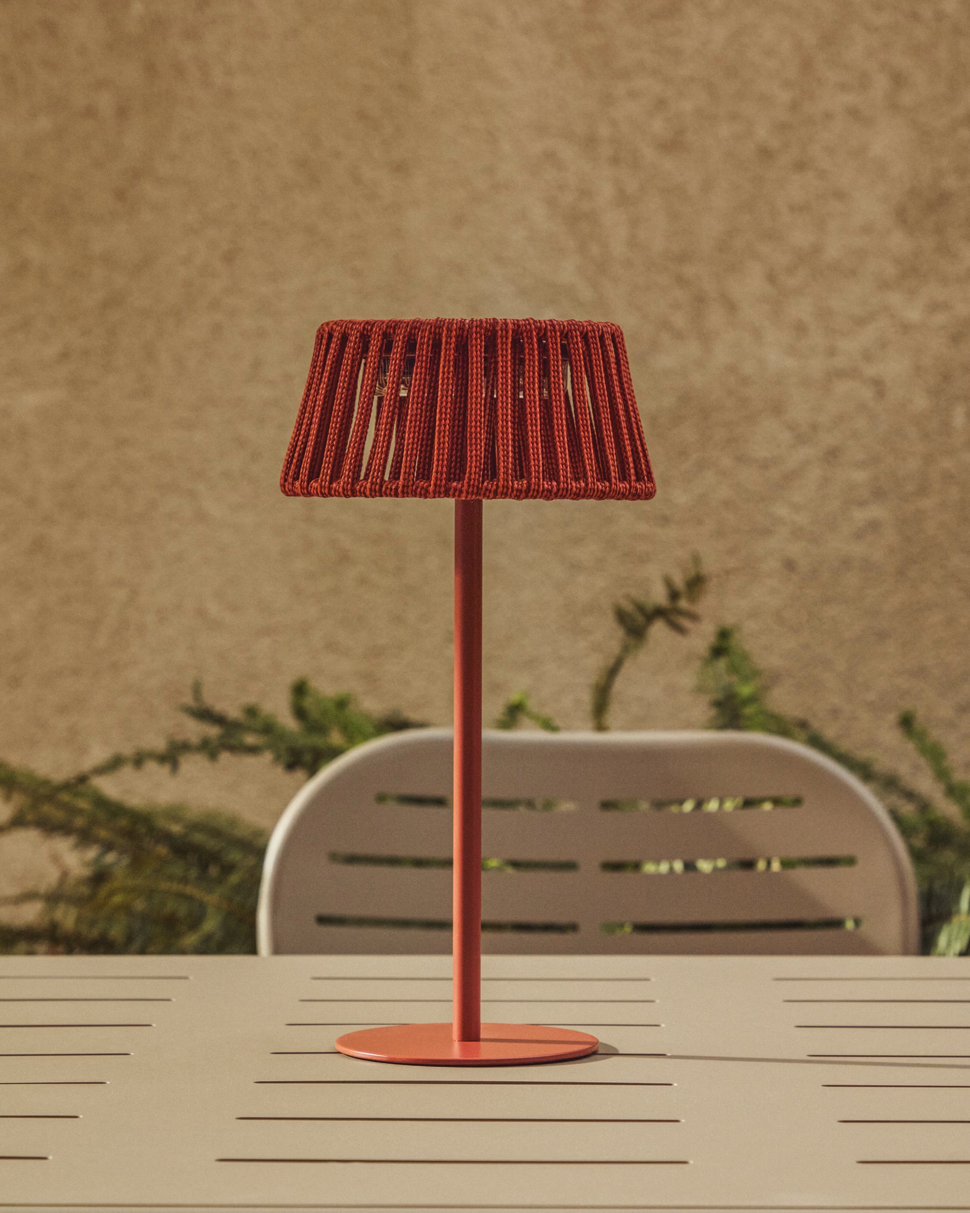 Solární zahradní lampa ALDET terakota